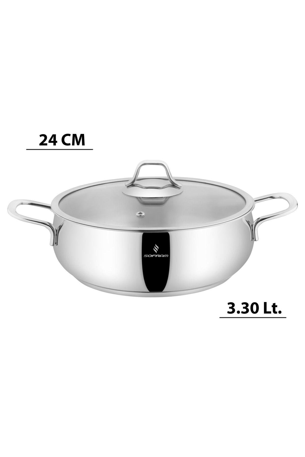 Sofram Luna 24 cm Basık Tencere