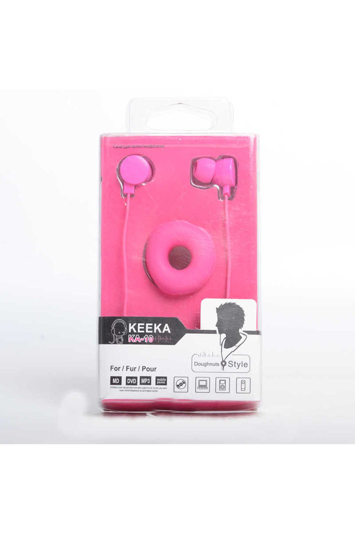 HTstore Zore KEEKA K-10 3.5mm Kulaklık-Pembe