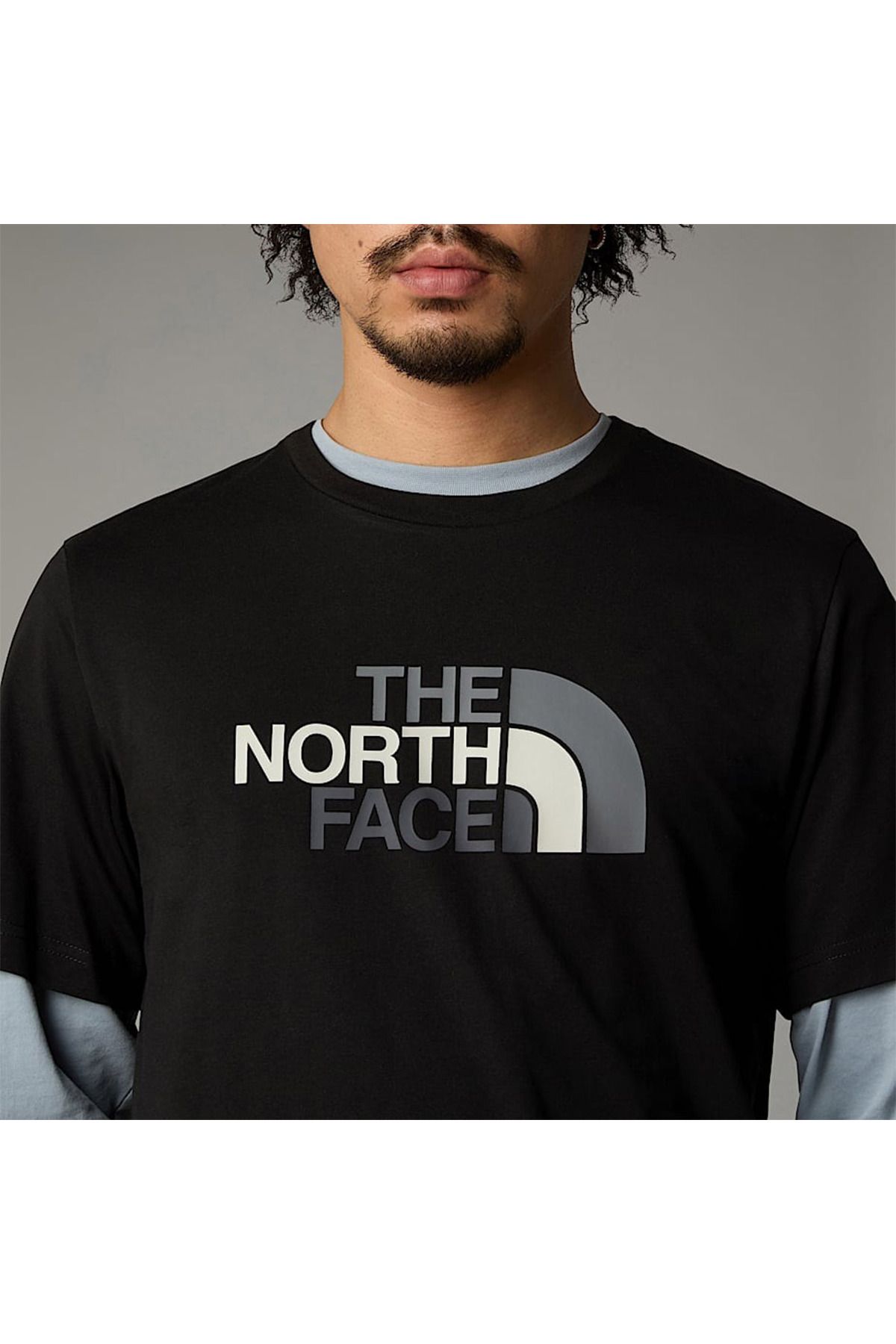 THE NORTH FACE-Tricou negru cu gât rotund pentru bărbați Easy 4