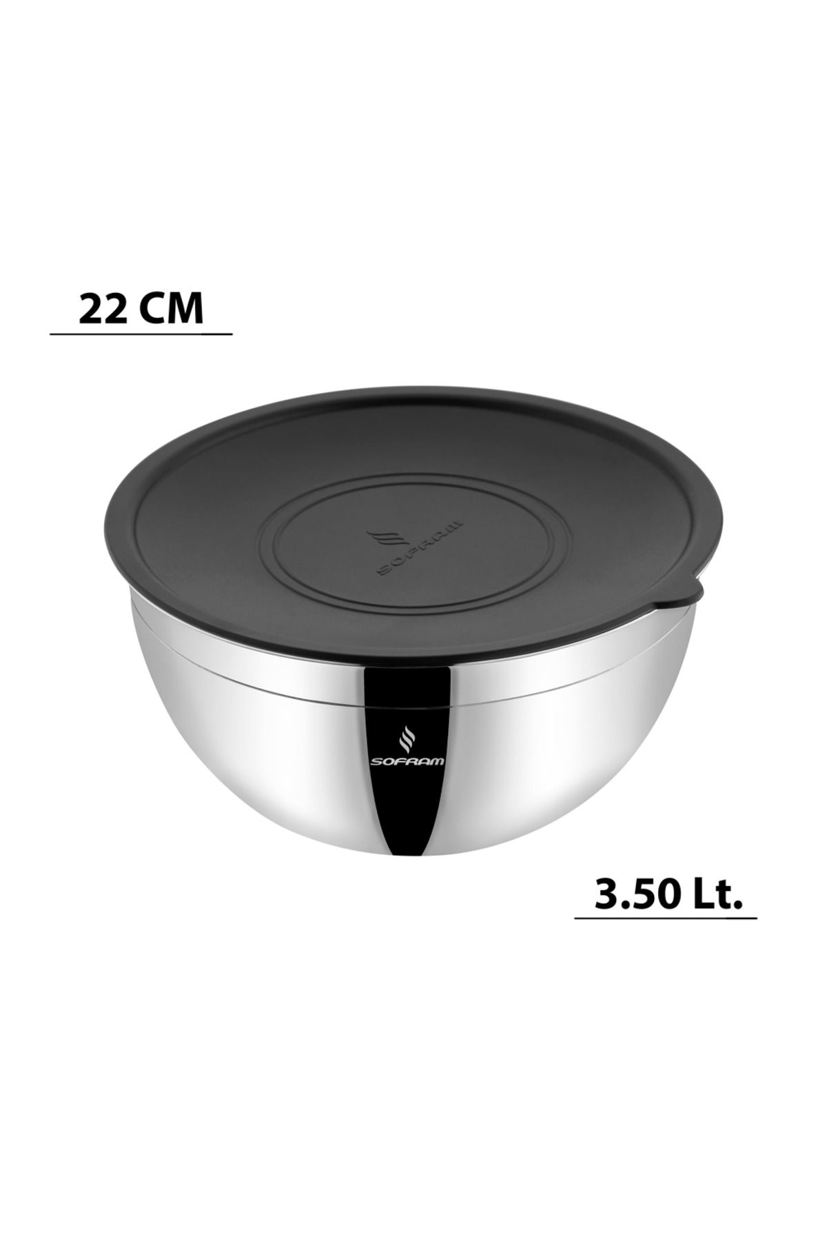 Sofram 3 Parça 22 cm Karıştırma ve Saklama Kabı