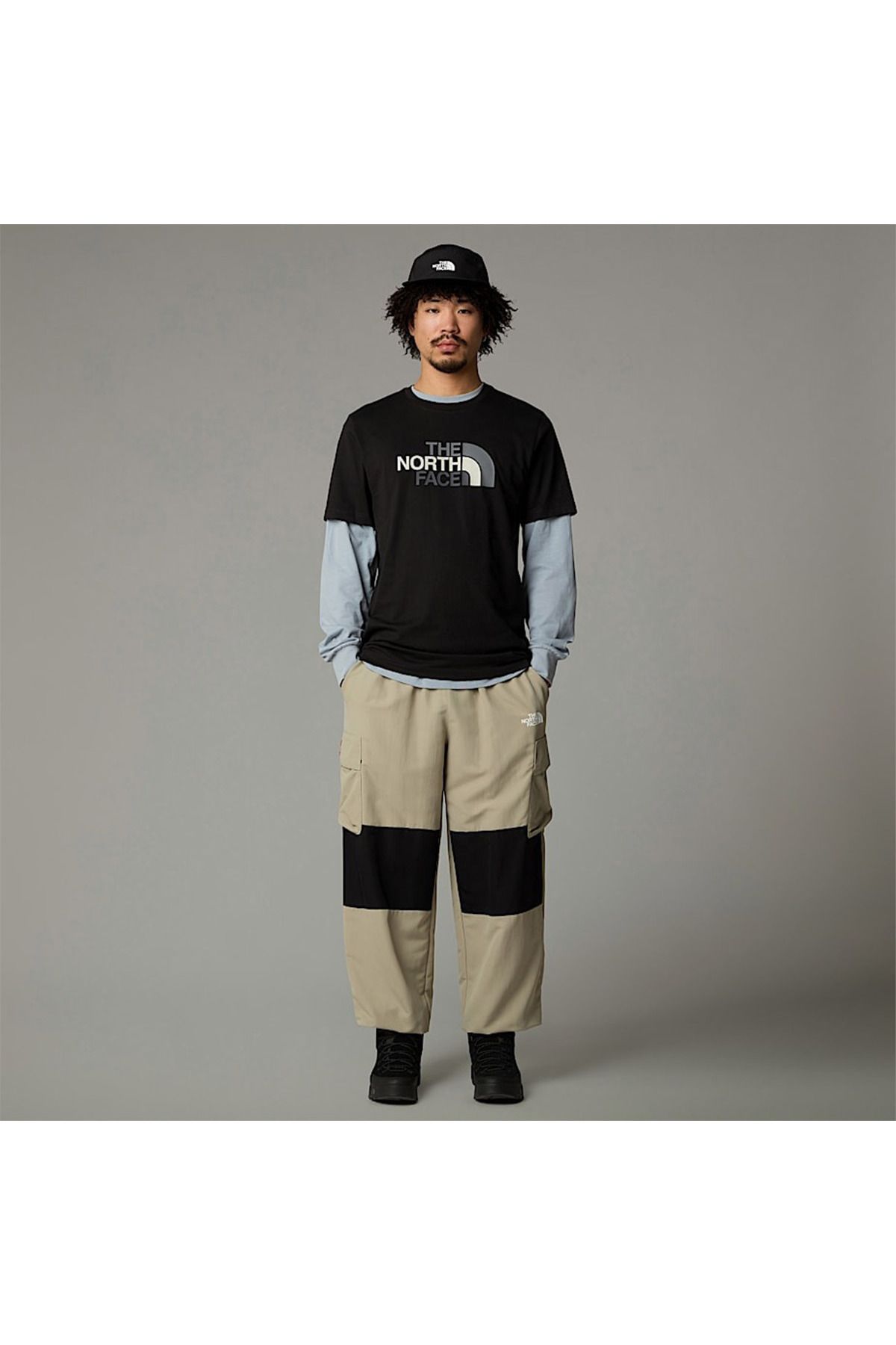 THE NORTH FACE-Tricou negru cu gât rotund pentru bărbați Easy 2