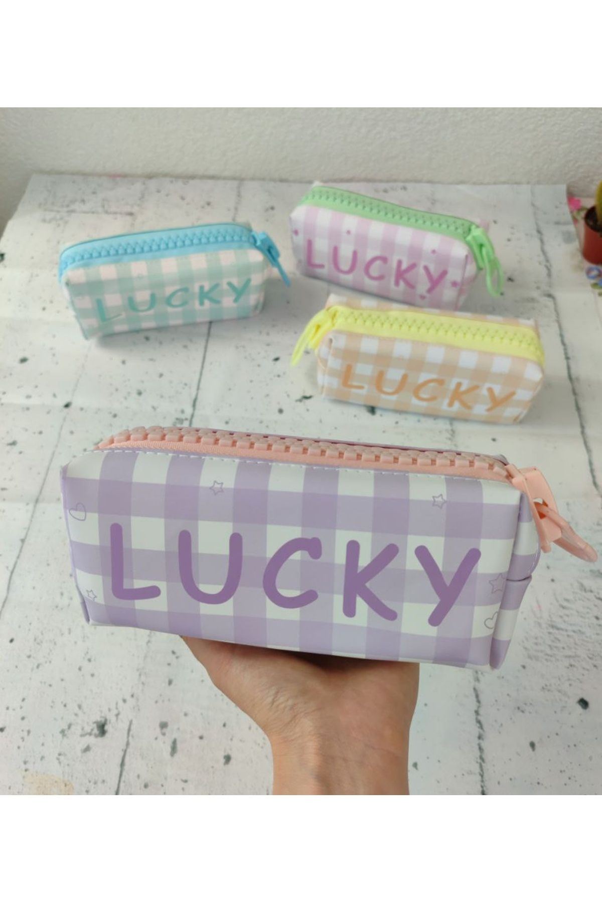 senacacollection 1 ADET LUCKY KALIN FERMUARLI KALEM KUTUSU KALEMLİK