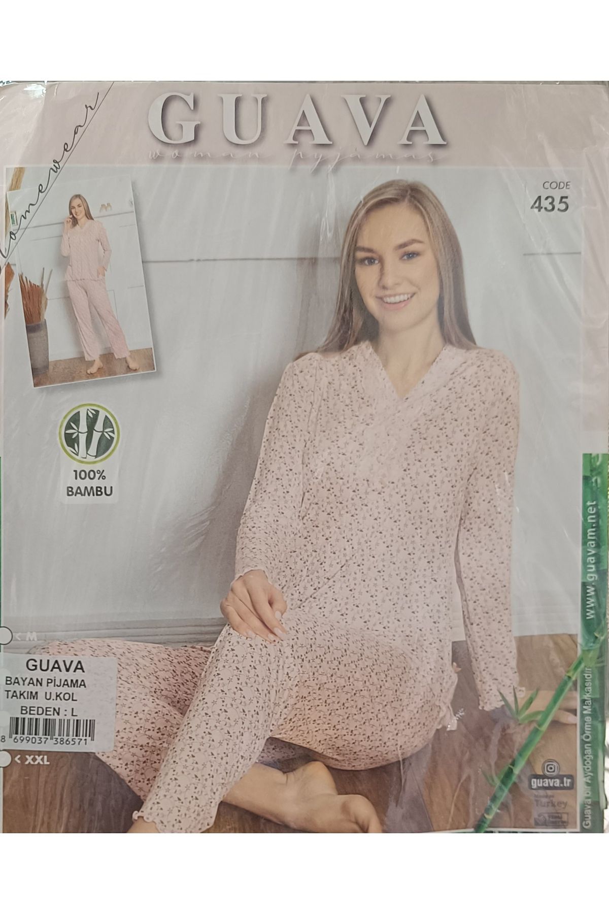 GUAVA+ GUAVA PİJAMA TAKIM UZUN KOL %100 BAMBU