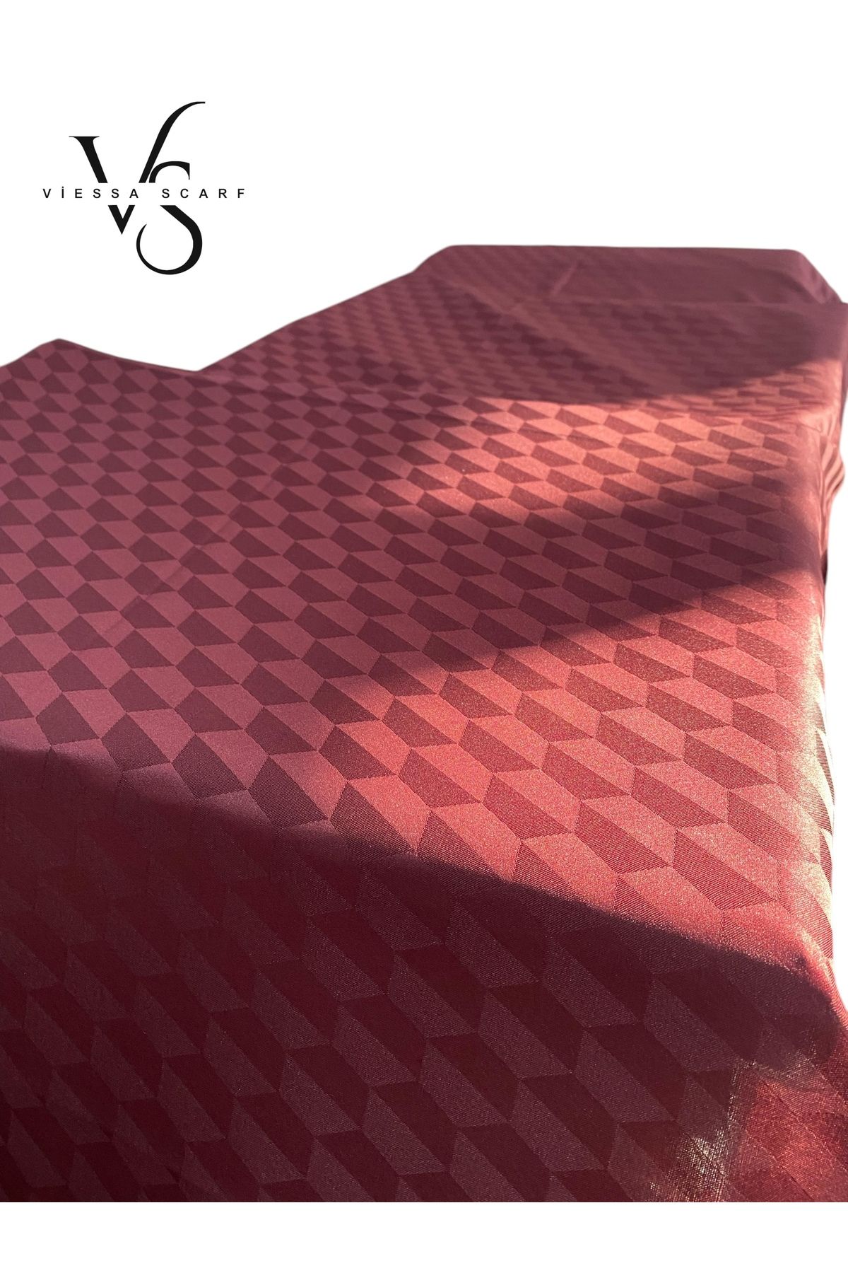 VİESSA SCARF JAKAR ŞAL BORDO SERİSİ