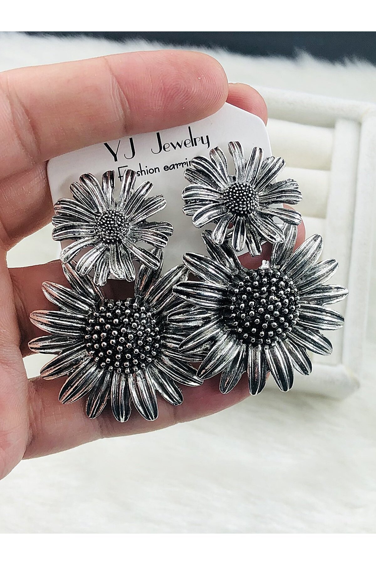 DS DİAMONDSHOP-Earrings Flower Model New Season Bykp- 202505887 1