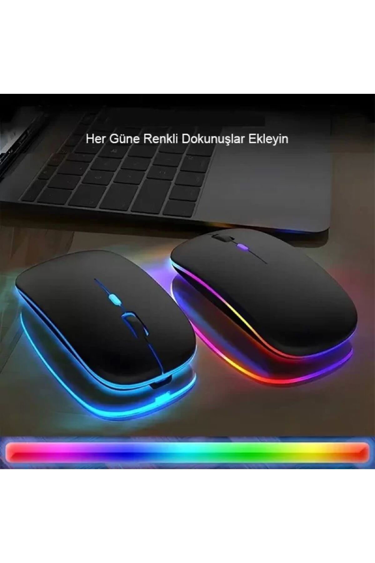 Yenimiyeni Kablosuz Fare Wireless Mouse 4 Tuşlu Sessiz Şarj Edilebilir Dpı Kontrol