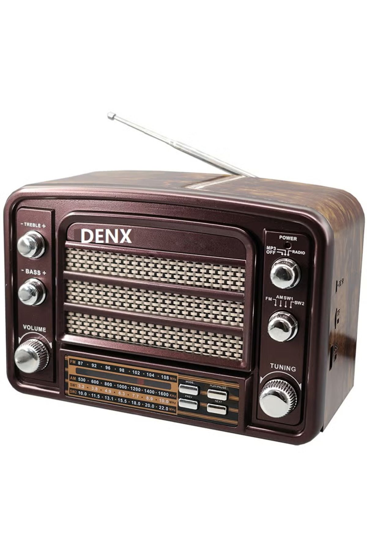 Denx-Dx2439 Rechargeable Hi-fi Radio With Remote Control, Large Capacity Battery 3