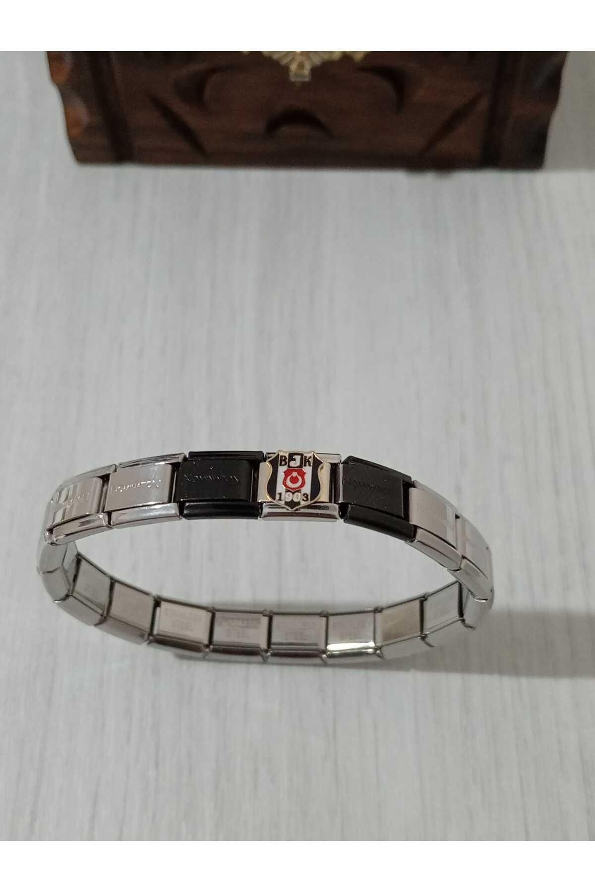 MSBTAKI BEŞİKTAŞ ÇELİK NOMİNATİON PASLANMAZ VE KARARMAZ 18CM BİLEKLİK