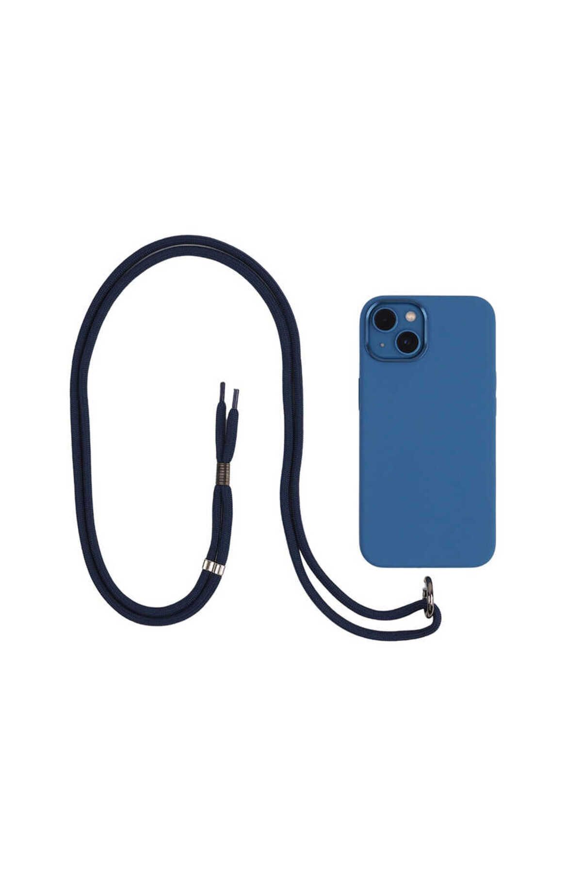 HTstore Zore Cep Telefonu Kumaş Halat İp 140 cm-Lacivert