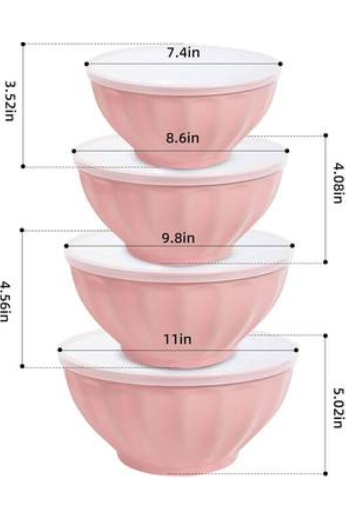 Generica-Food storage container set, several sizes, with 4-size lids 3