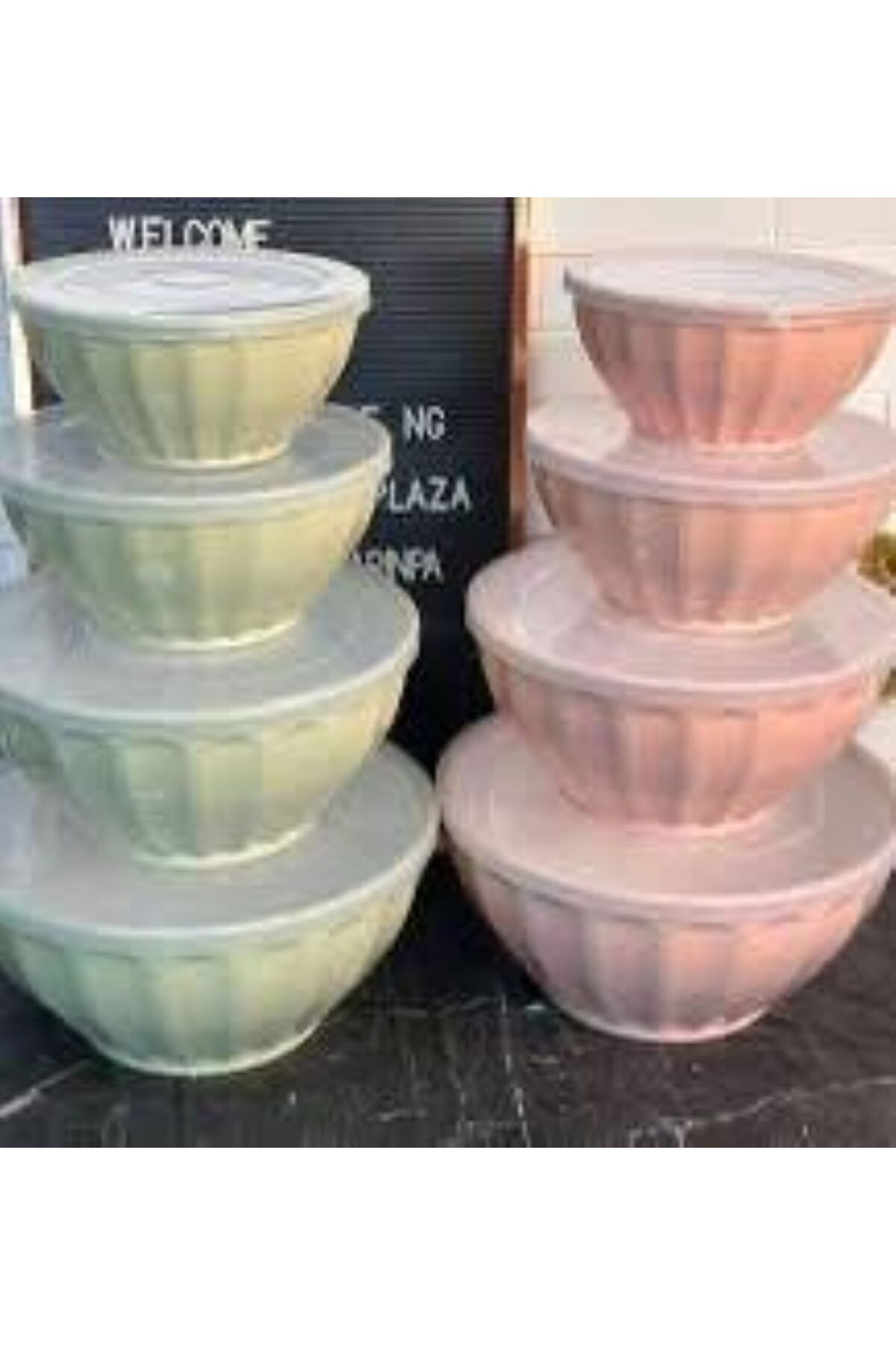 Generica-Food storage container set, several sizes, with 4-size lids 5