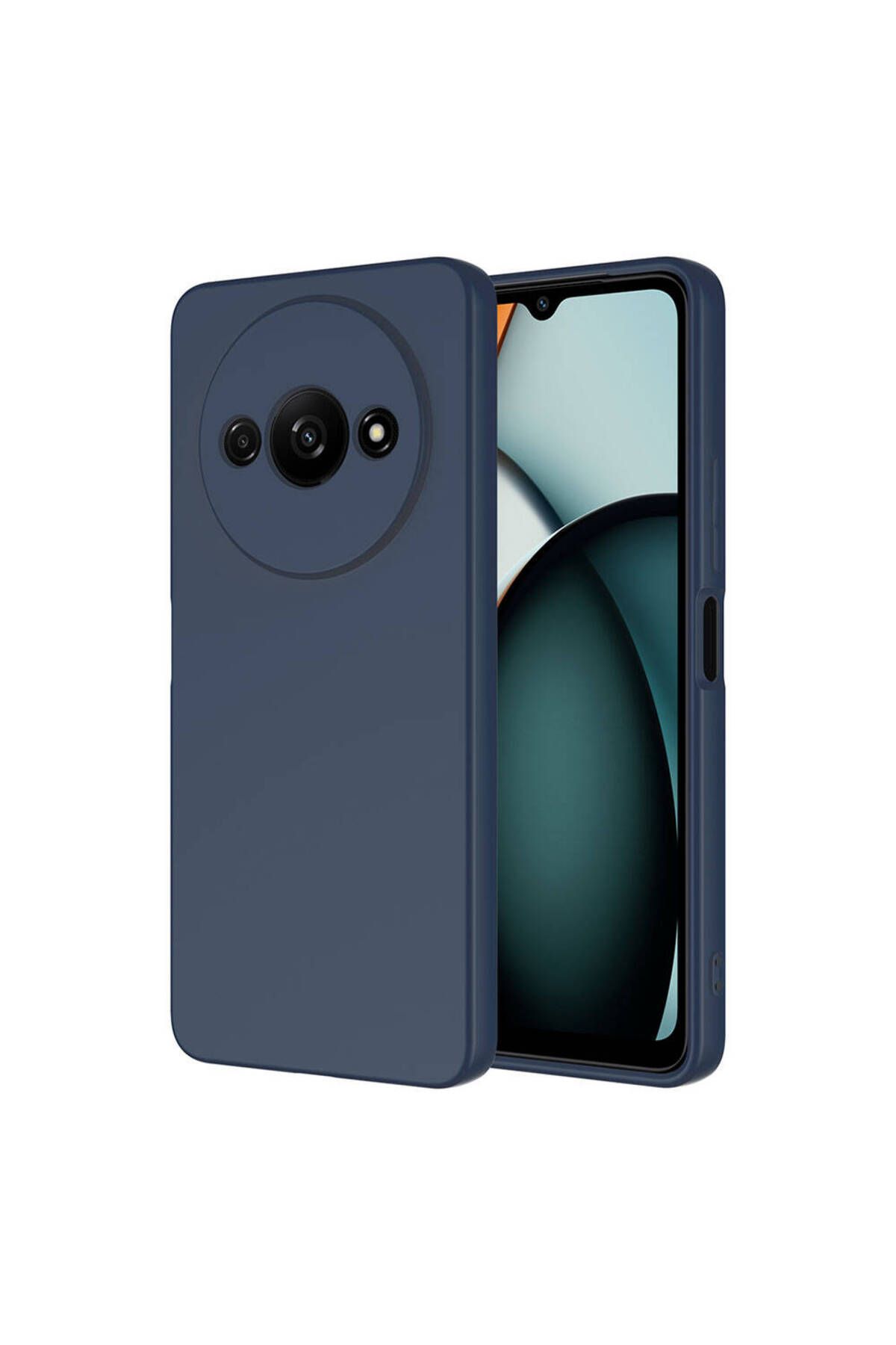HTstore Xiaomi Uyumlu Redmi A3 4G 2024 Kılıf Zore Mara Lansman Kapak-Lacivert