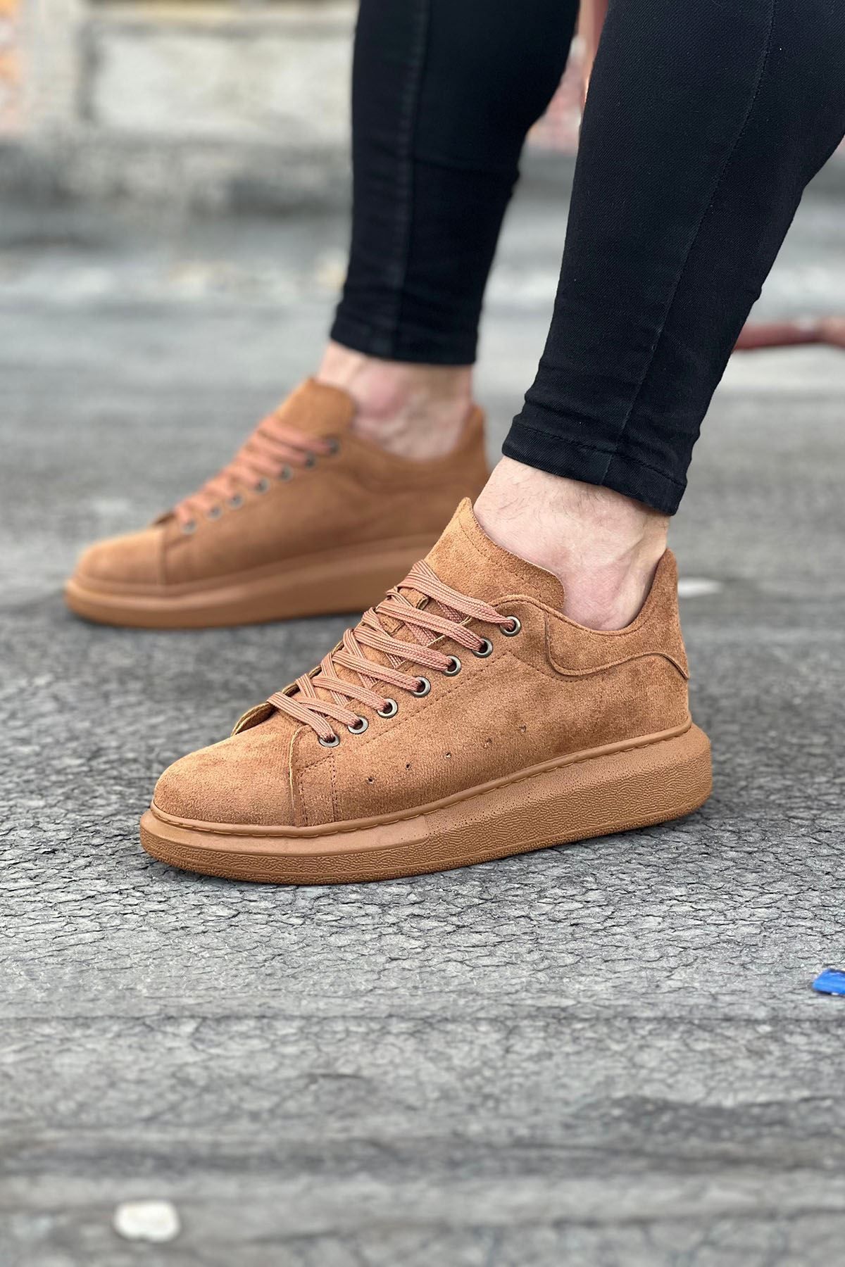 Erbilden WG096 Taba Süet Günlük Erkek Casual Ayakkabı