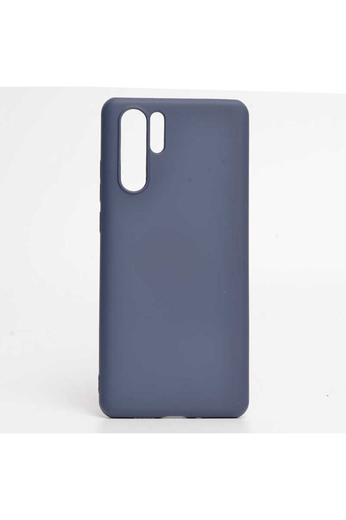 HTstore Huawei Uyumlu P30 Pro Kılıf Zore İnci Silikon-Lacivert