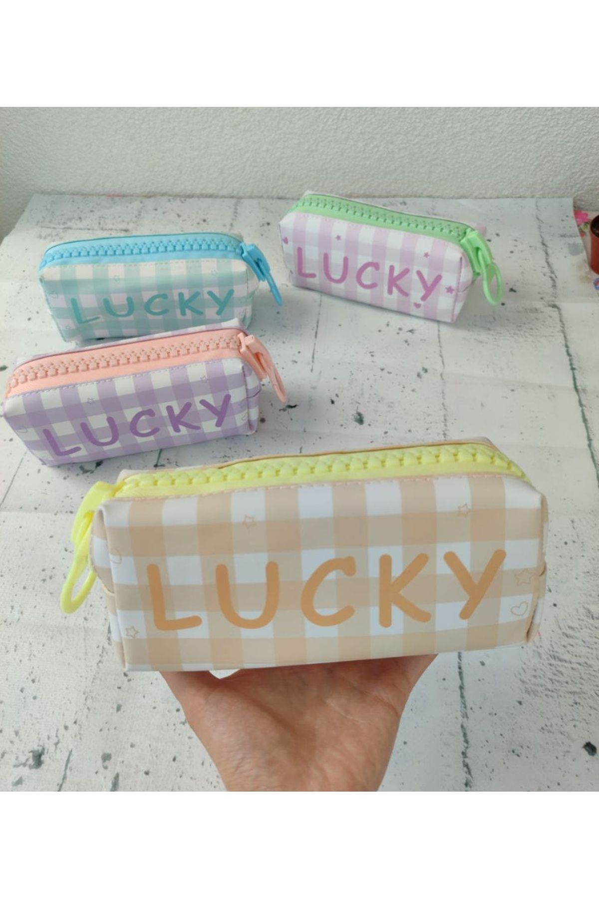 senacacollection 1 ADET LUCKY KALIN FERMUARLI KALEM KUTUSU KALEMLİK