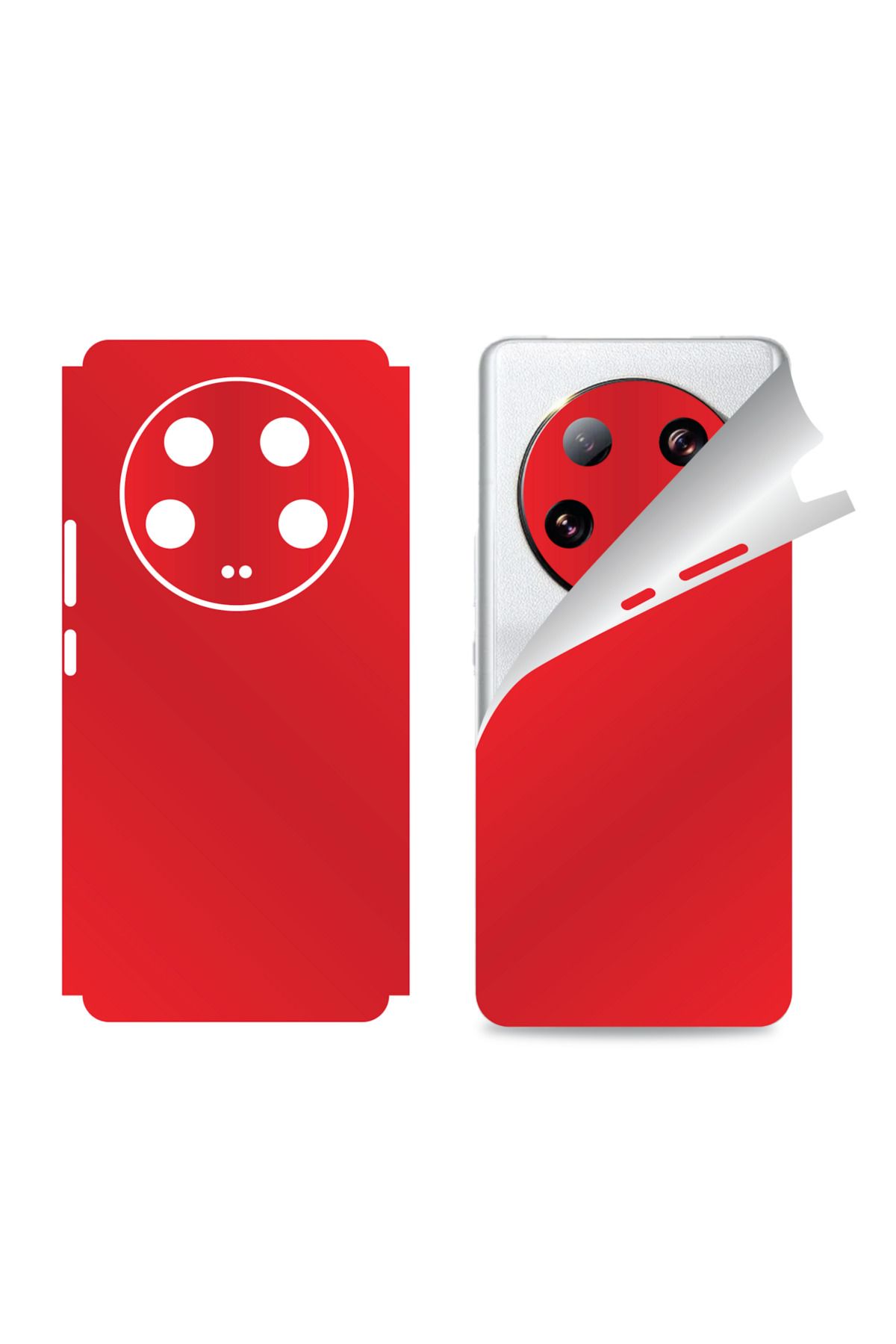 Bowie Xiaomi Mi 13 Ultra için uyumlu 360 full arka ve yan kaplama koruma sticker KIRMIZI