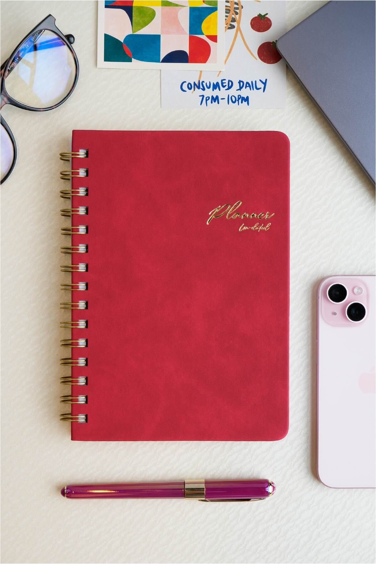 Victoria's Journals Vegan Tarihsiz Planlayıcı İnglizce A5 100gr 176 Sayfa