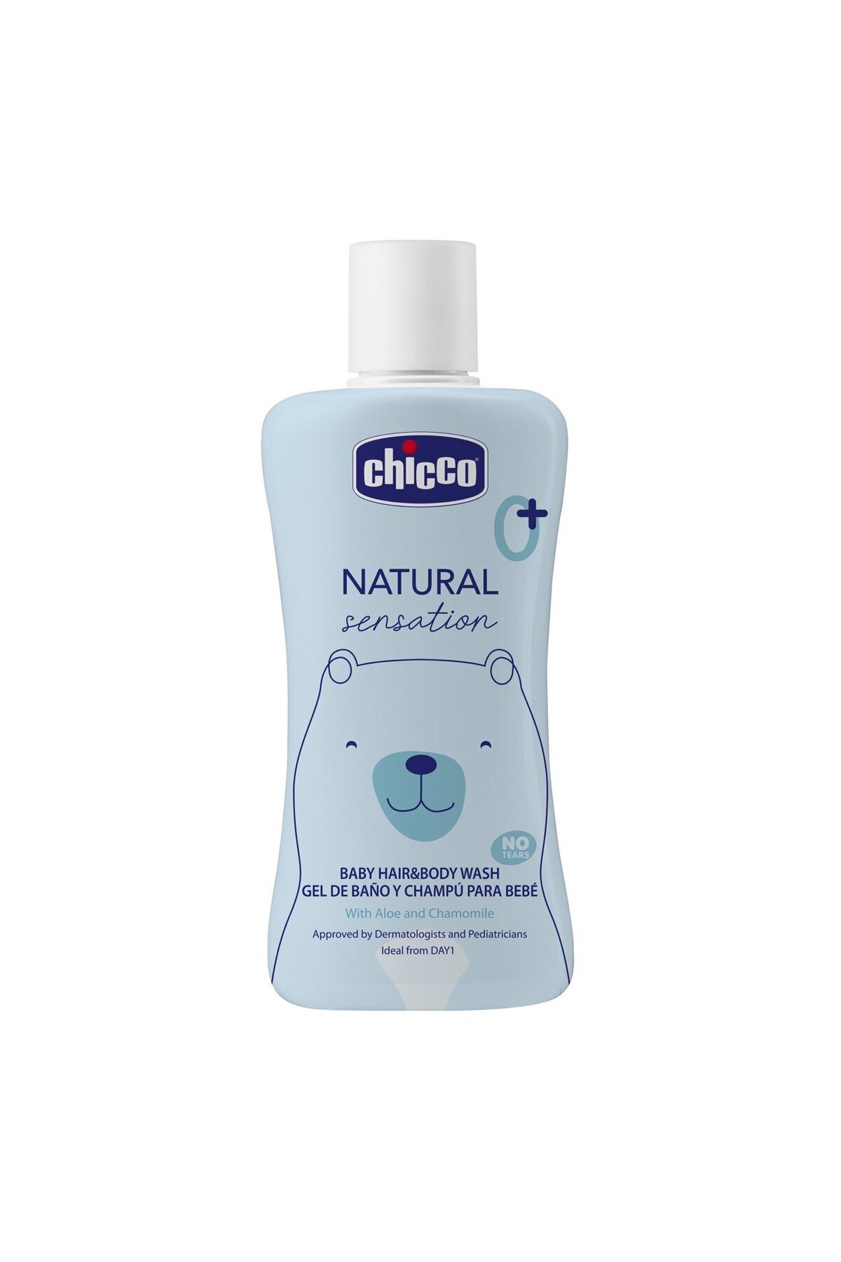 Chicco-Natural Sensation Baby Hair&body Wash No Tears 200ml 0m 1