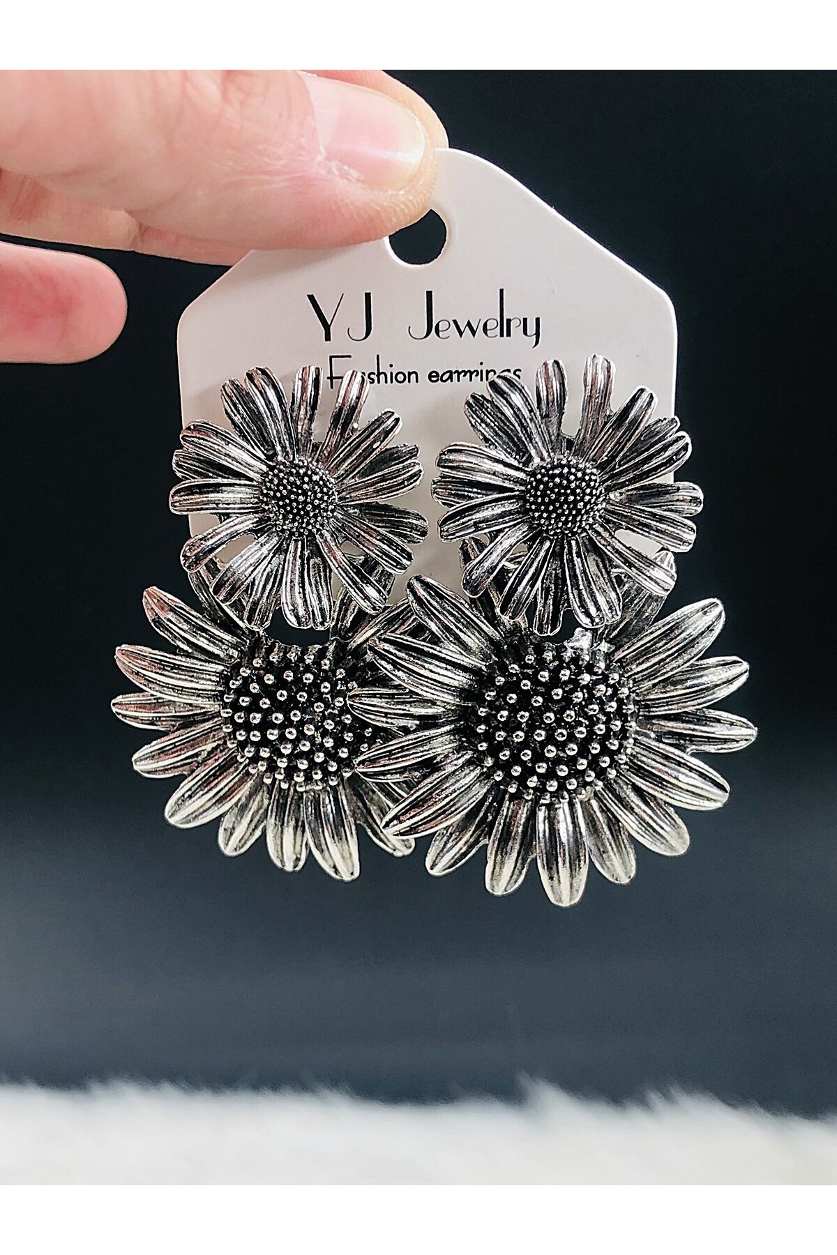 DS DİAMONDSHOP-Earrings Flower Model New Season Bykp- 202505887 5