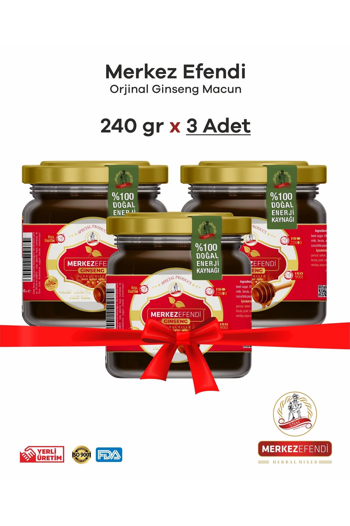 18 Baharattan Oluşan Ginseng Li Macun 240 gr