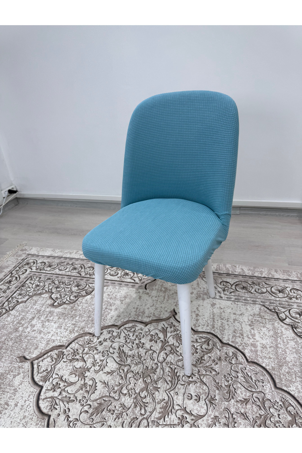 dyg home-Large Oval Chair Cover, Chair Cover Square Pattern 3