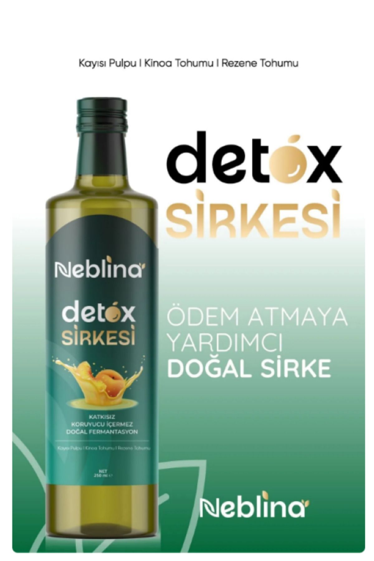 NEBLİNA Detoks Mix Sirkesi Kayısılı - 250 ml