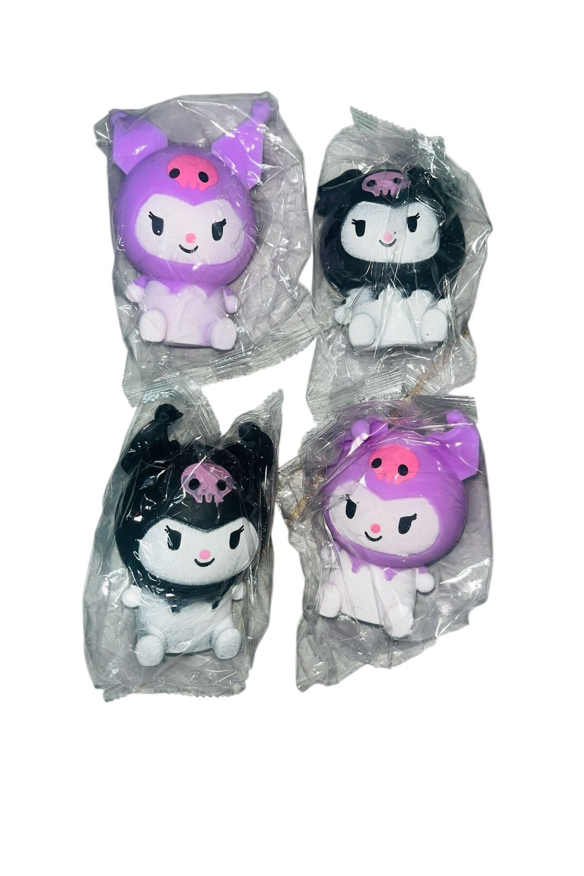 emenglobal sevimli kuromi yumuşacık sıkma 8 cm sweet kuromi sukuşi 4' lü set
