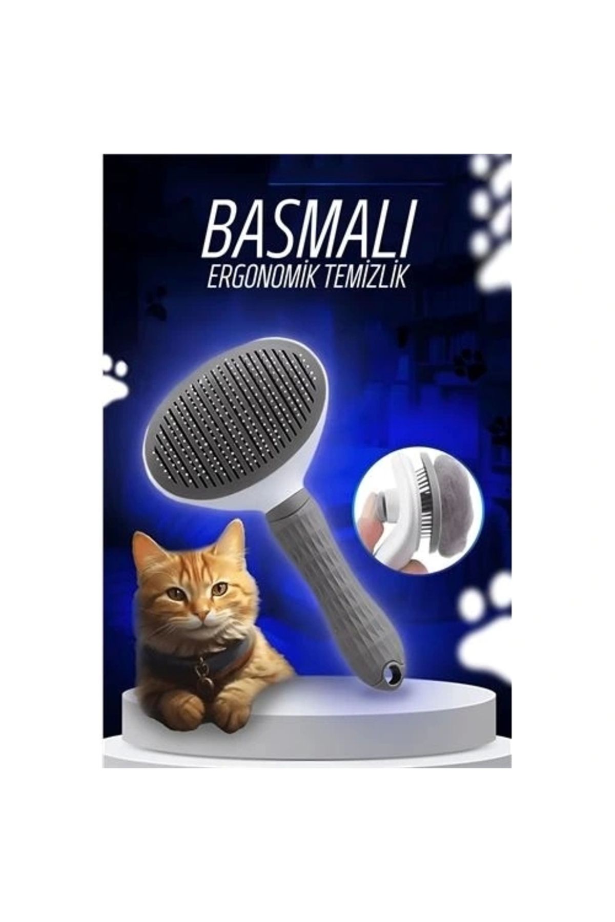 STOREMAX Cuervo Otomatik Temizlenen Kedi Köpek Tarağı