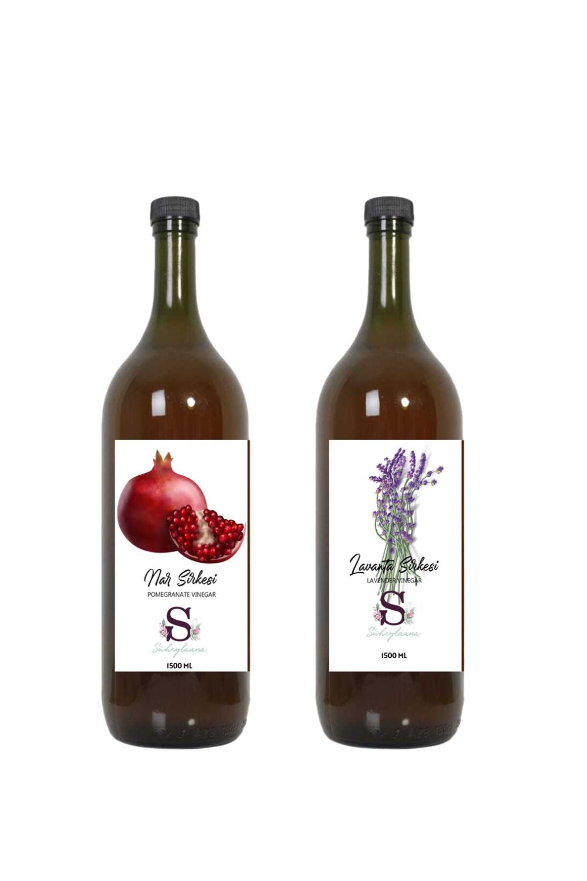 Süheylaana Doğal Nar Sirkesi 1500 Ml - Doğal Lavanta Sirkesi 1500 Ml