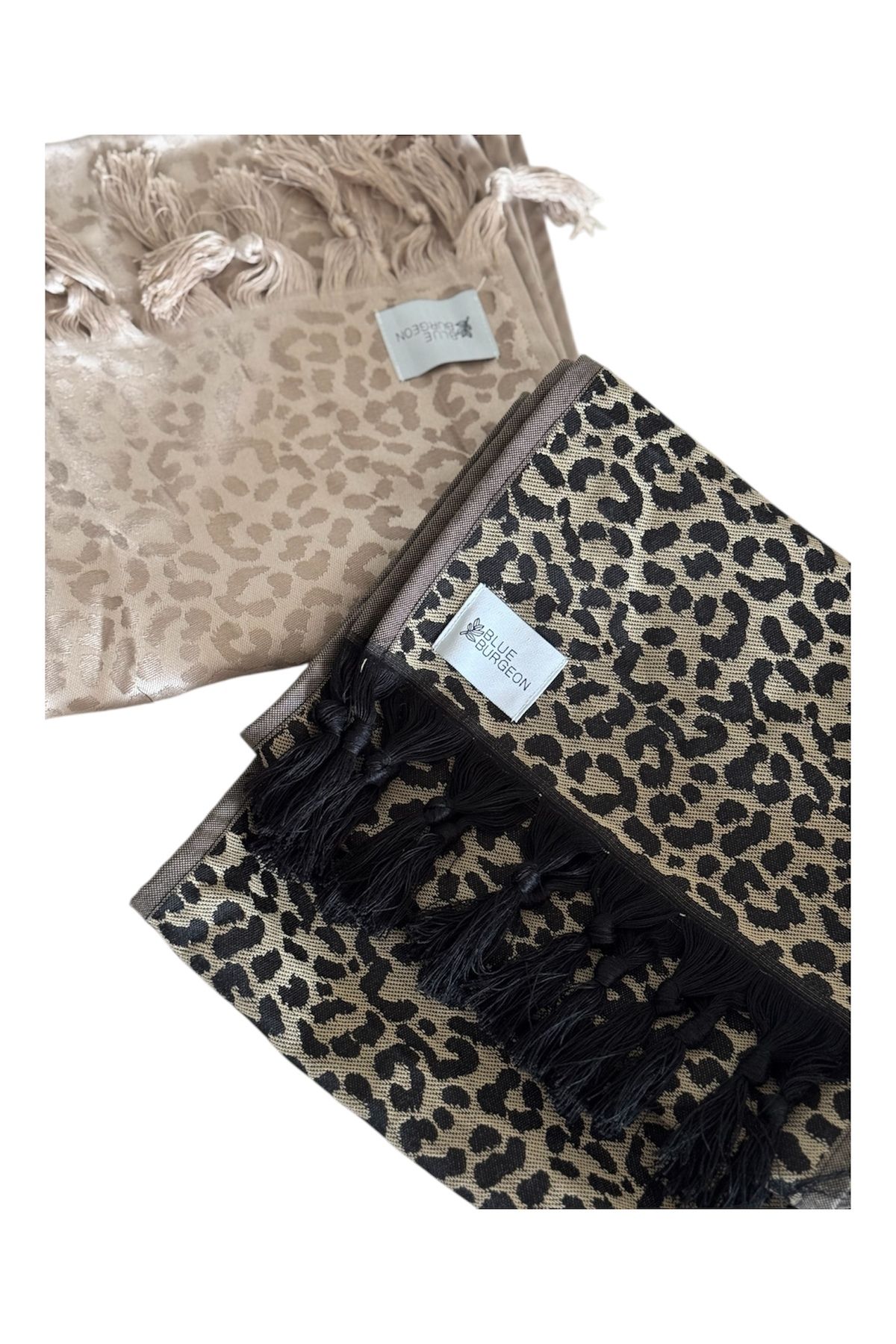Blue Burgeon LEOPAR DESEN ŞAL KADIN ŞALI ŞIK KADIN ŞALI