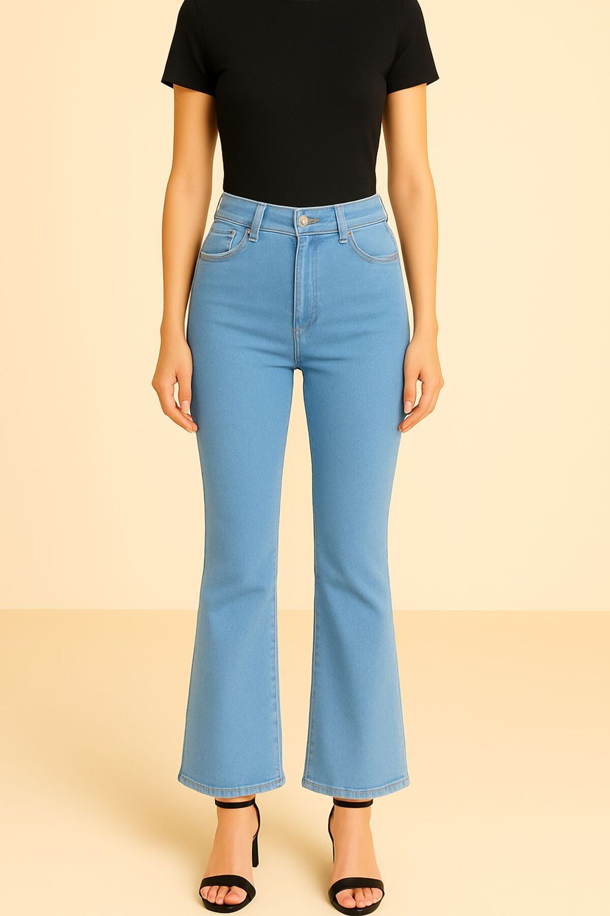 ELONİ İSPANYOL PAÇA JEANS LIKRALI KOT PANTALON