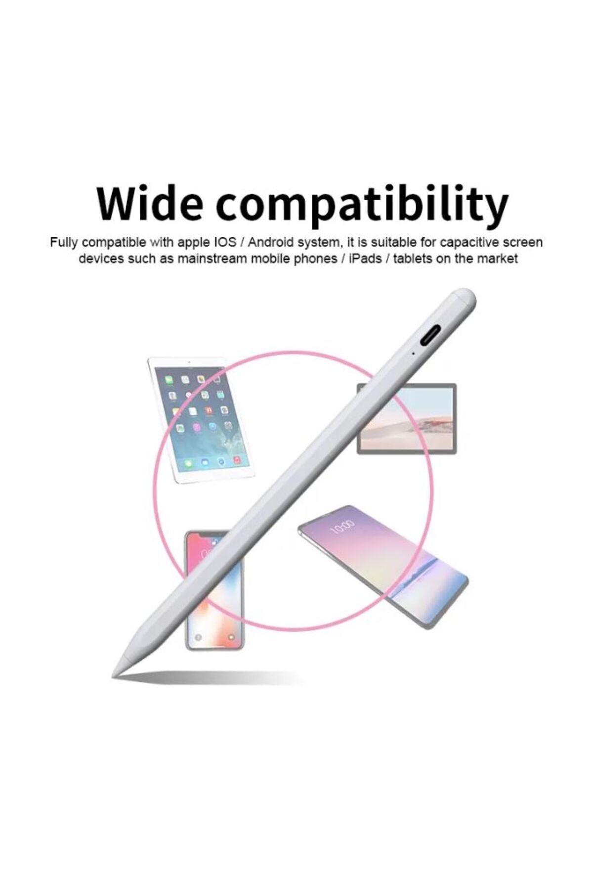 REDz Accessories-Stylus digital, compatibilitate universală cu iPad, senzor inteligent, utilizare fluidă, alb 4