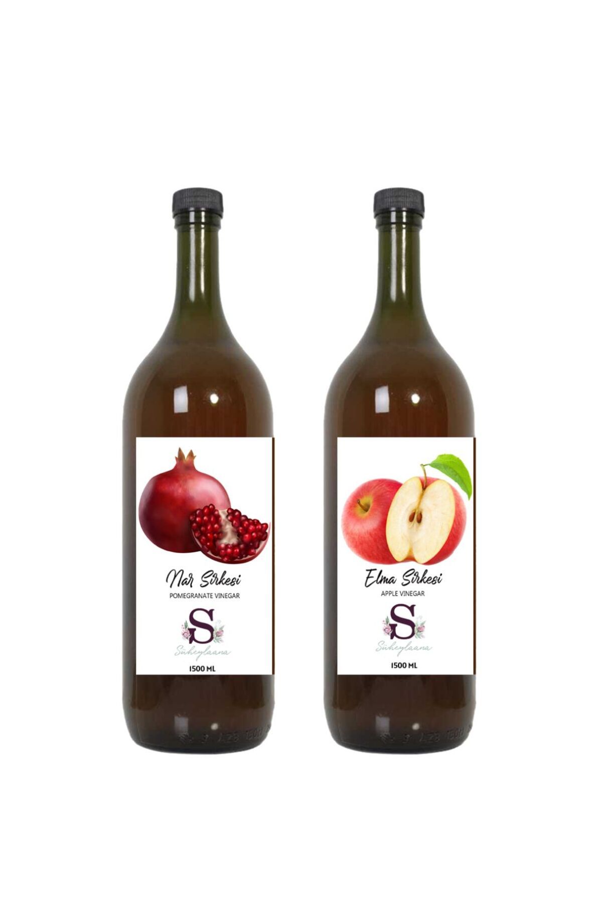 Süheylaana Doğal Nar Sirkesi 1500 Ml - Doğal Elma Sirkesi 1500 Ml