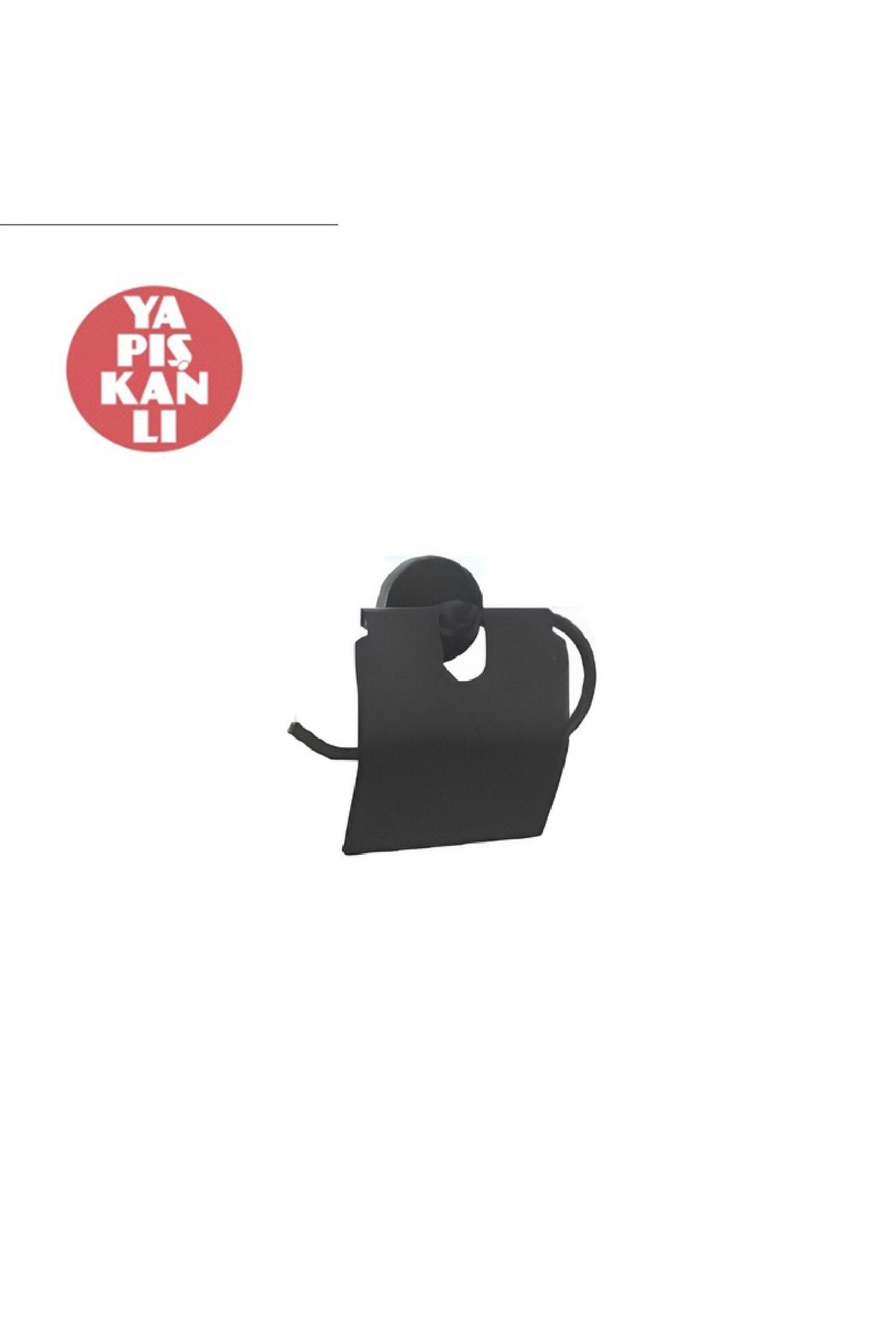 Alz Banyo ALZ Fulya Kapaklı Kağıtlık Yapışkanlı Siyah Statik Boya YPS09
