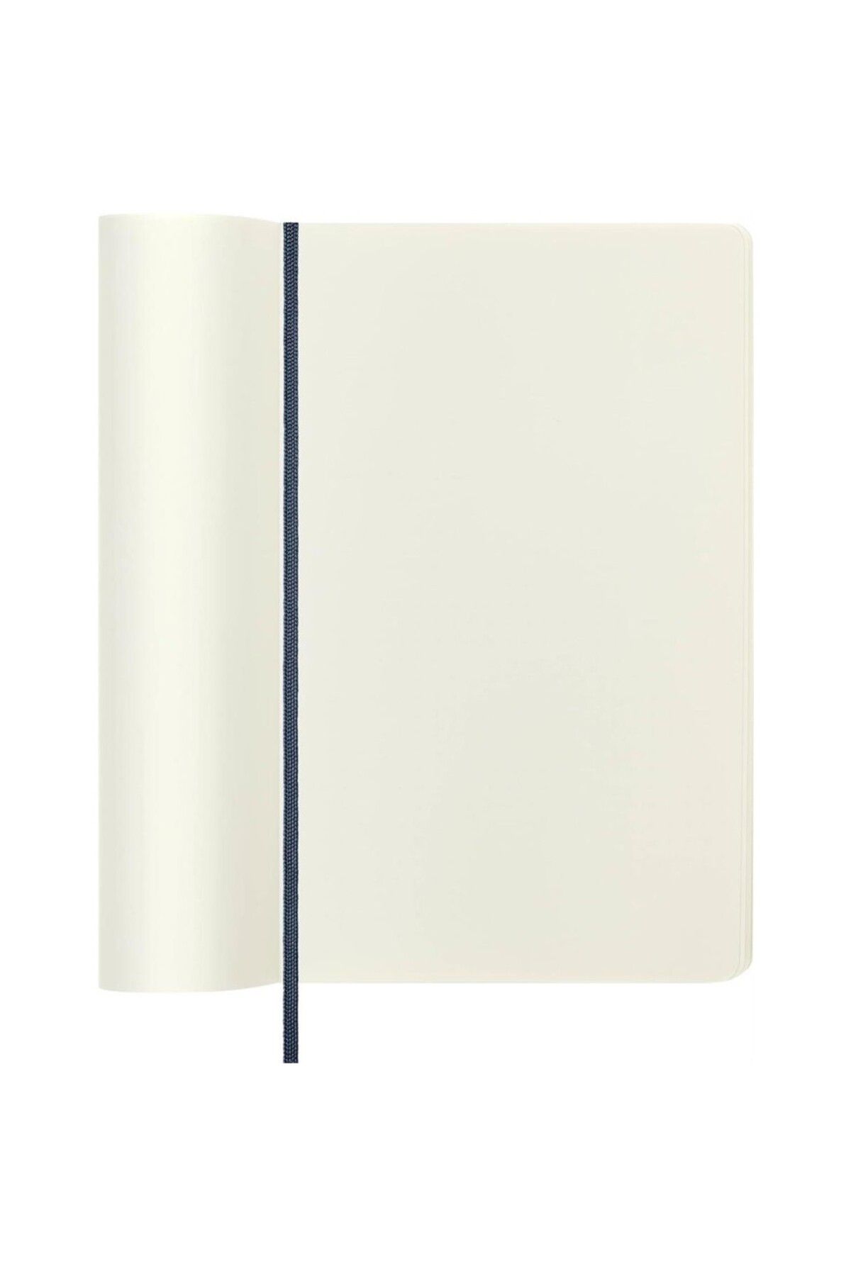 Moleskine-Plain Notebook Soft Cover L Size Navy Blue 4