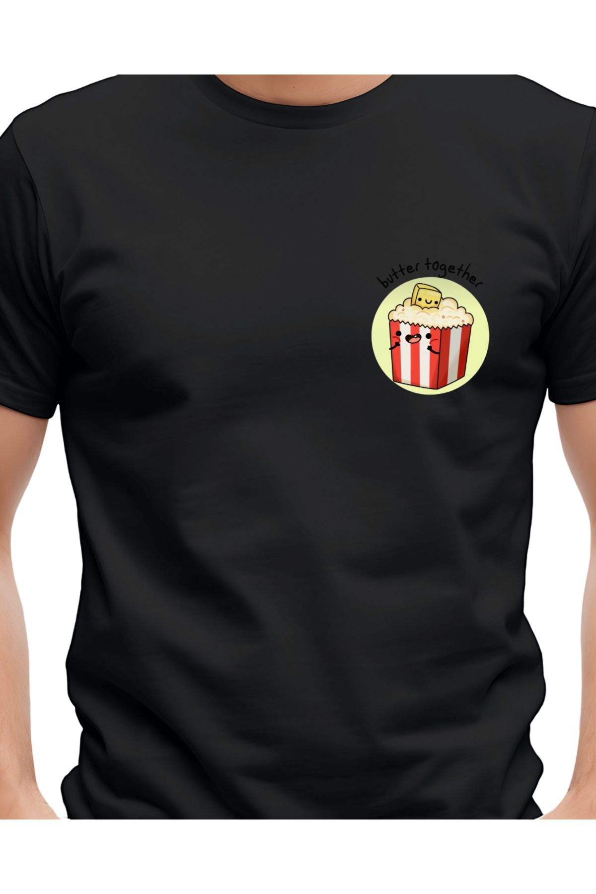 Ebiidesign Butter Together Baskılı Tasarım T-Shirt
