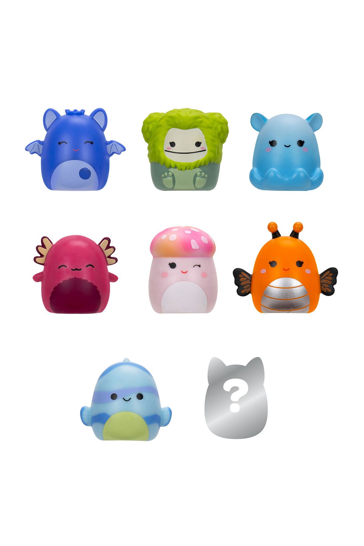 Squishmallows Squish-a-longs 8 Figür + Yüzük Set Seri 2 AL0025