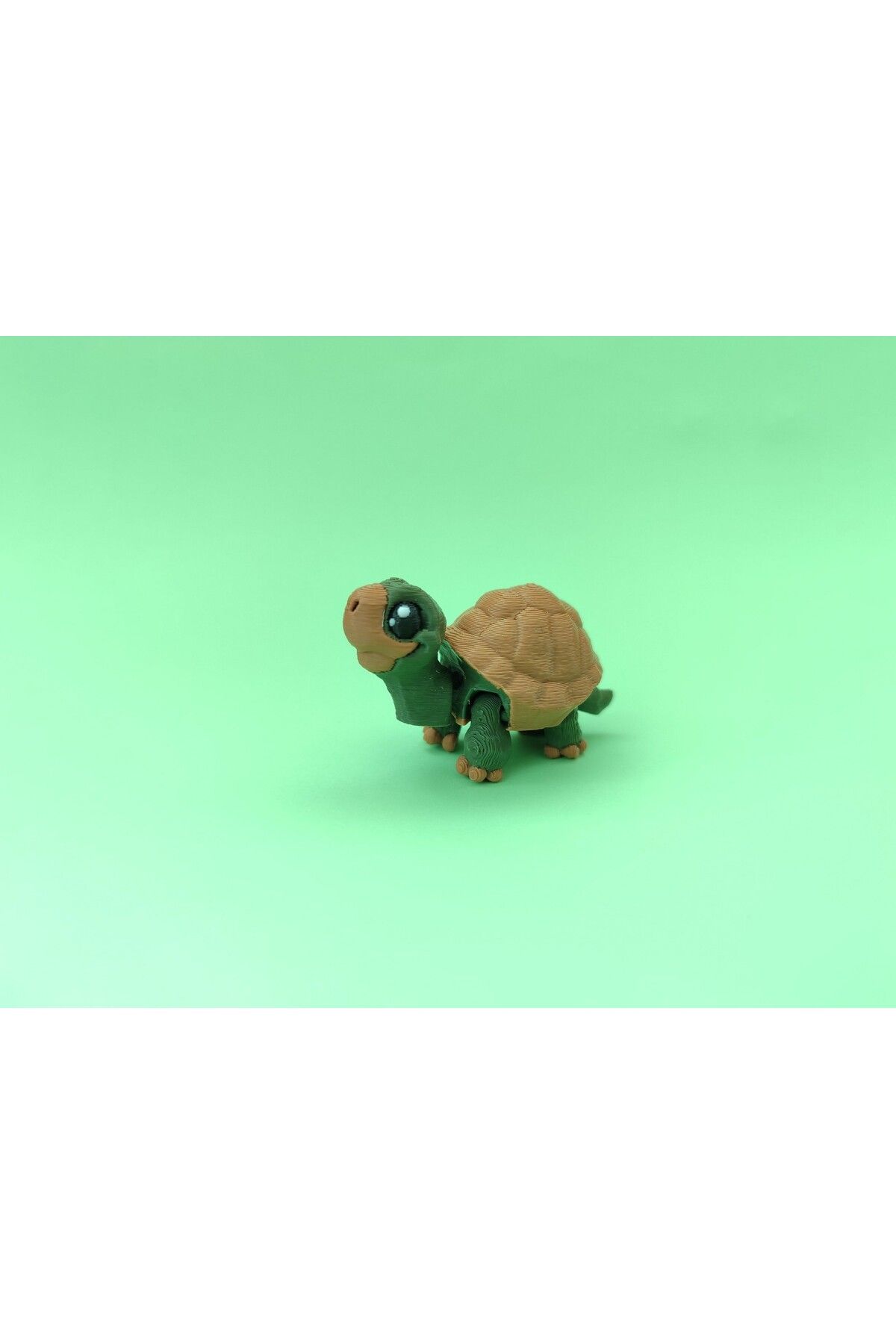 Minikbahcem Sevimli Kaplumbağa Figürü – Hareketli Eklemli 3D Oyuncak
