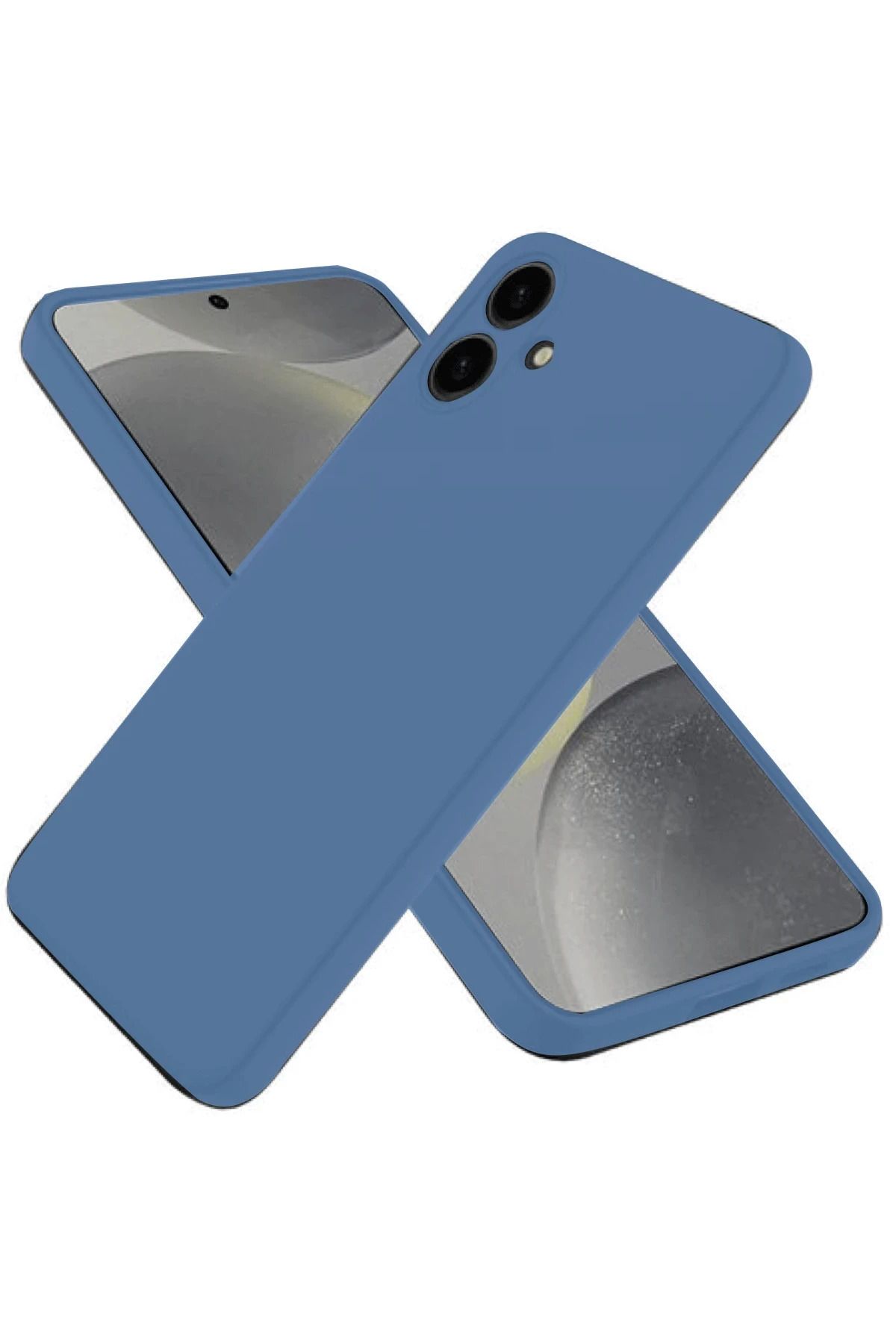 NewFace Samsung Galaxy A06 Kılıf First Silikon - Mavi ALMLA