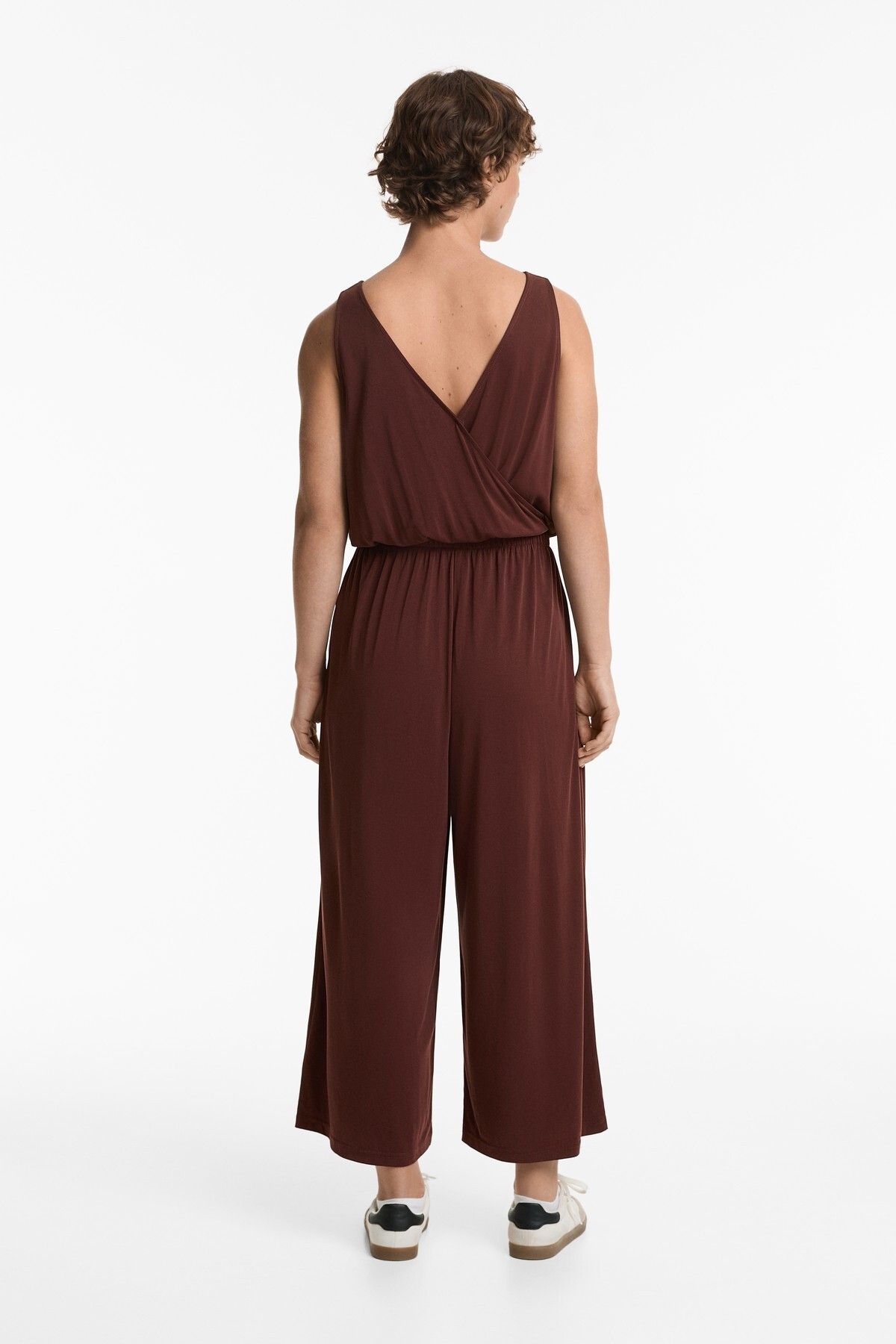 Oysho-Floaty Crossover Back Midi Jumpsuit With Modal 7