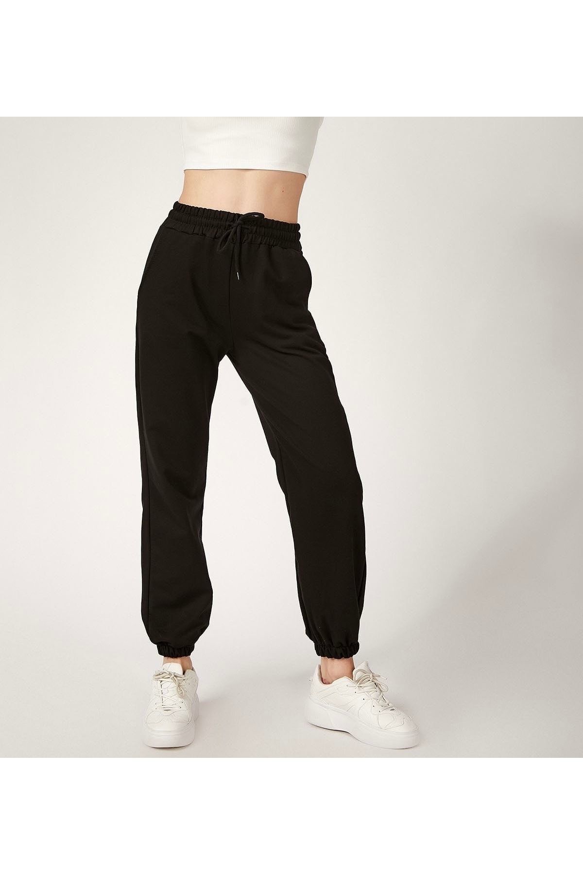 EQİ Siyah Unisex eşofman