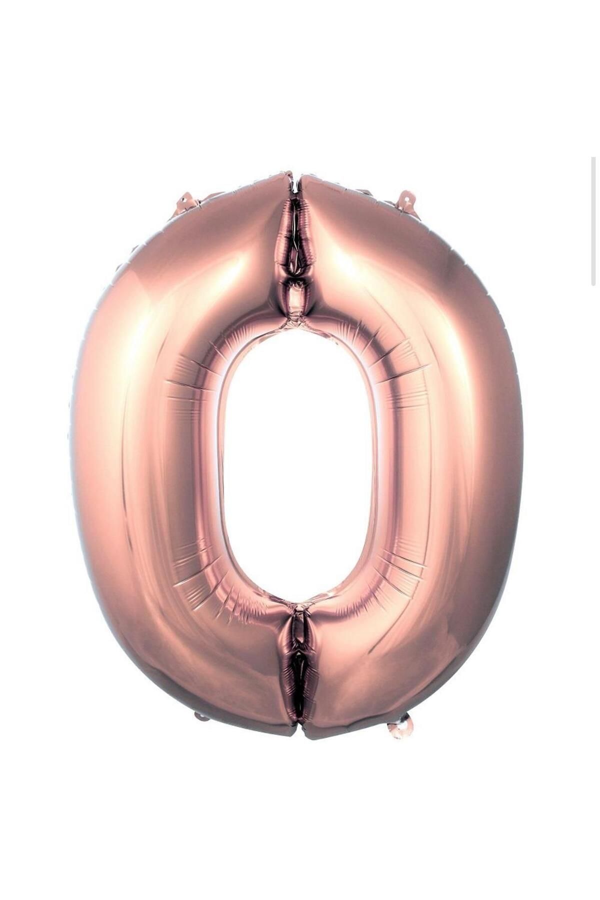 MİNAY 0 RAKAM FOLYO BALON ROSEGOLD RENK 40" 100cm