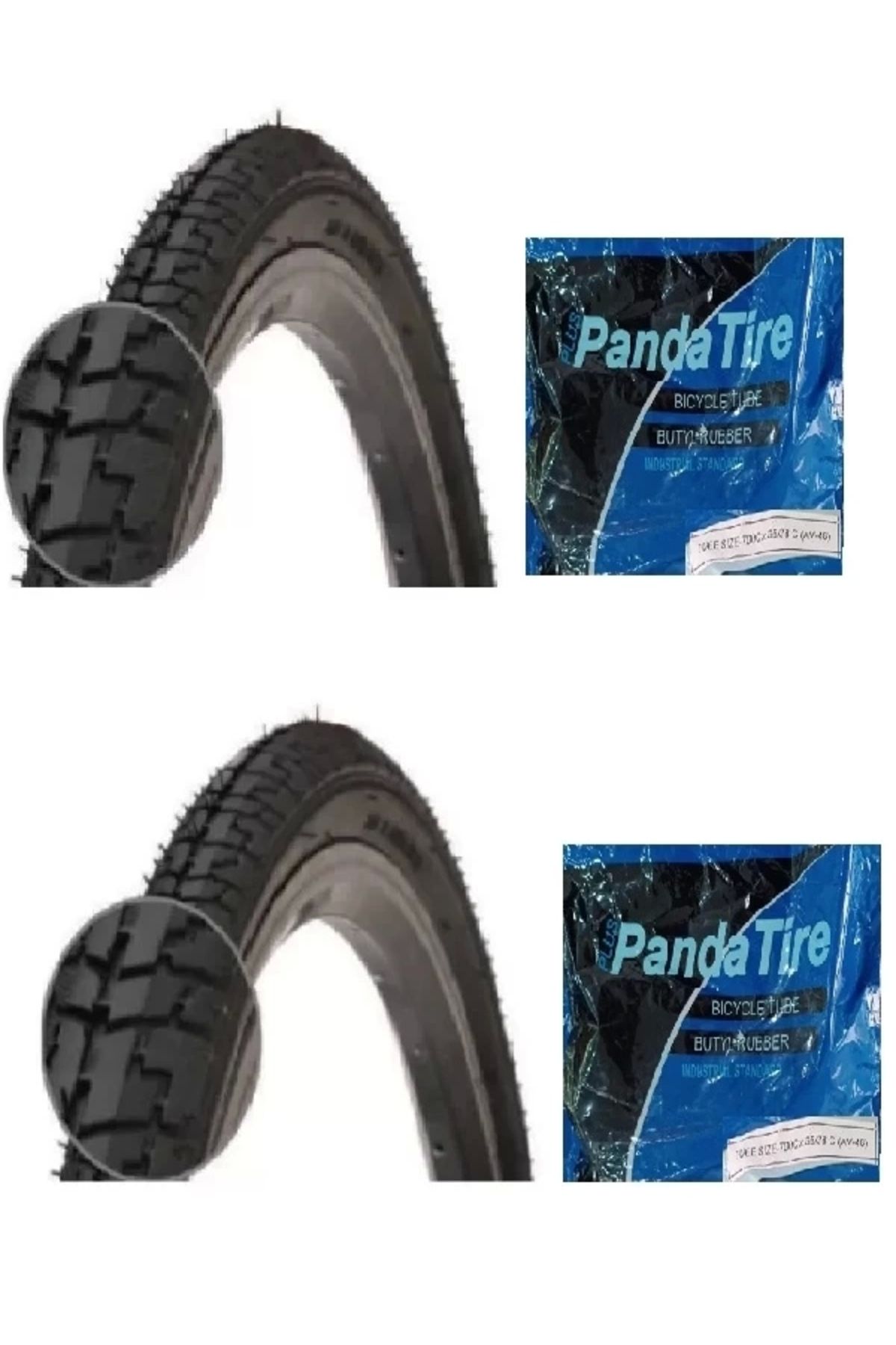 RFL 28 Jant 700x35C (28x1.5/8x1.3/8) Bisiklet Dış Lastiği D2727 X 2 Adet + Plus Panda İç Lastik Seti