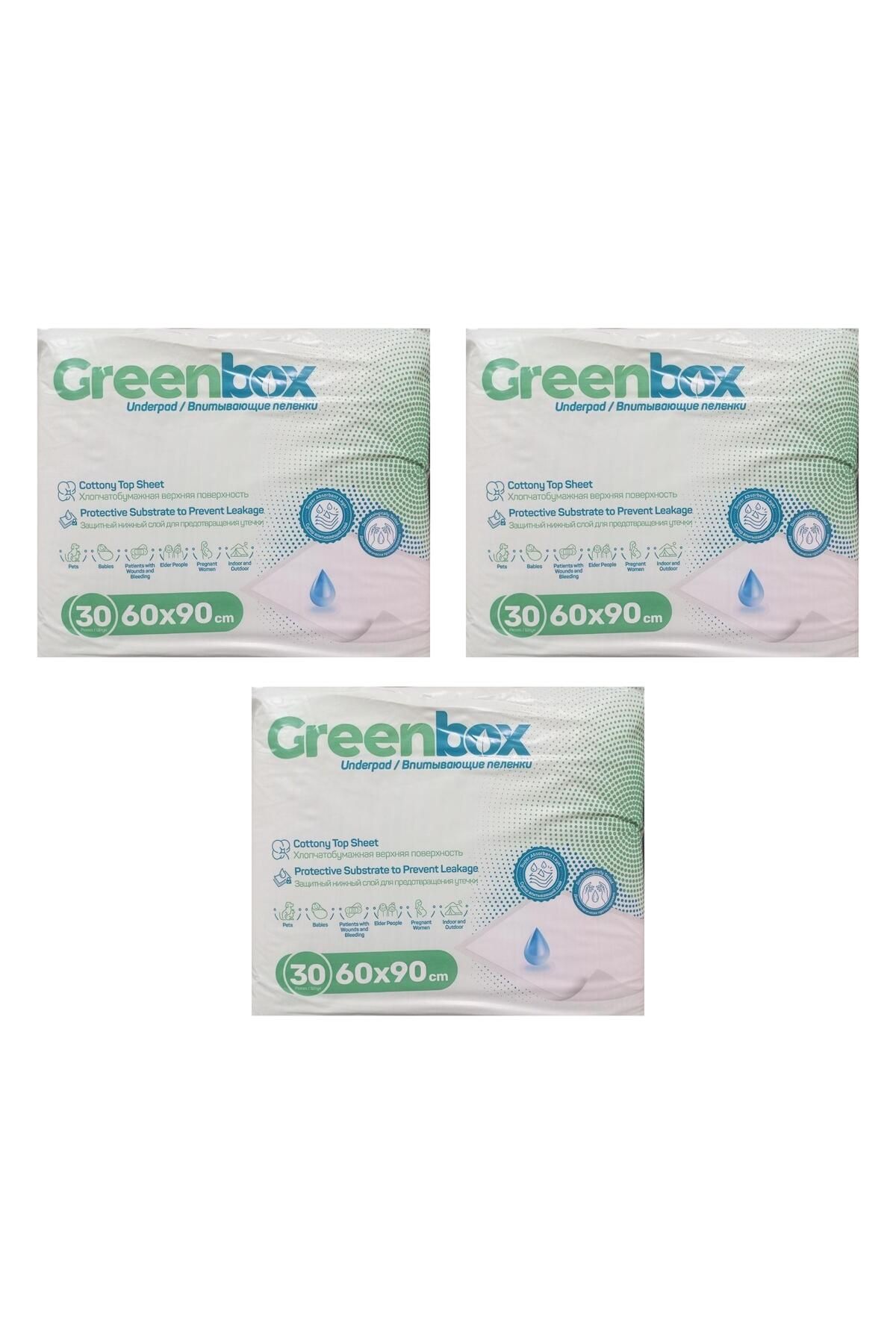 Greenbomb GREENBOX - HASTA ALTI SERME BEZİ 60X90 - 30 ADETLİ - 3 PAKET