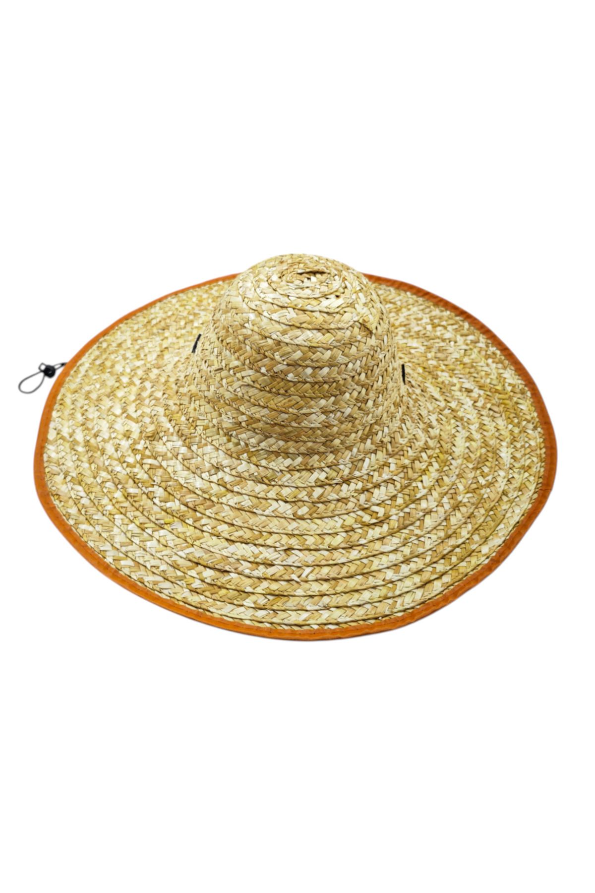 fafatara Hasır Foter Şapka – Battal Boy (47 cm) | Geniş Kenarlı Yazlık Şapka