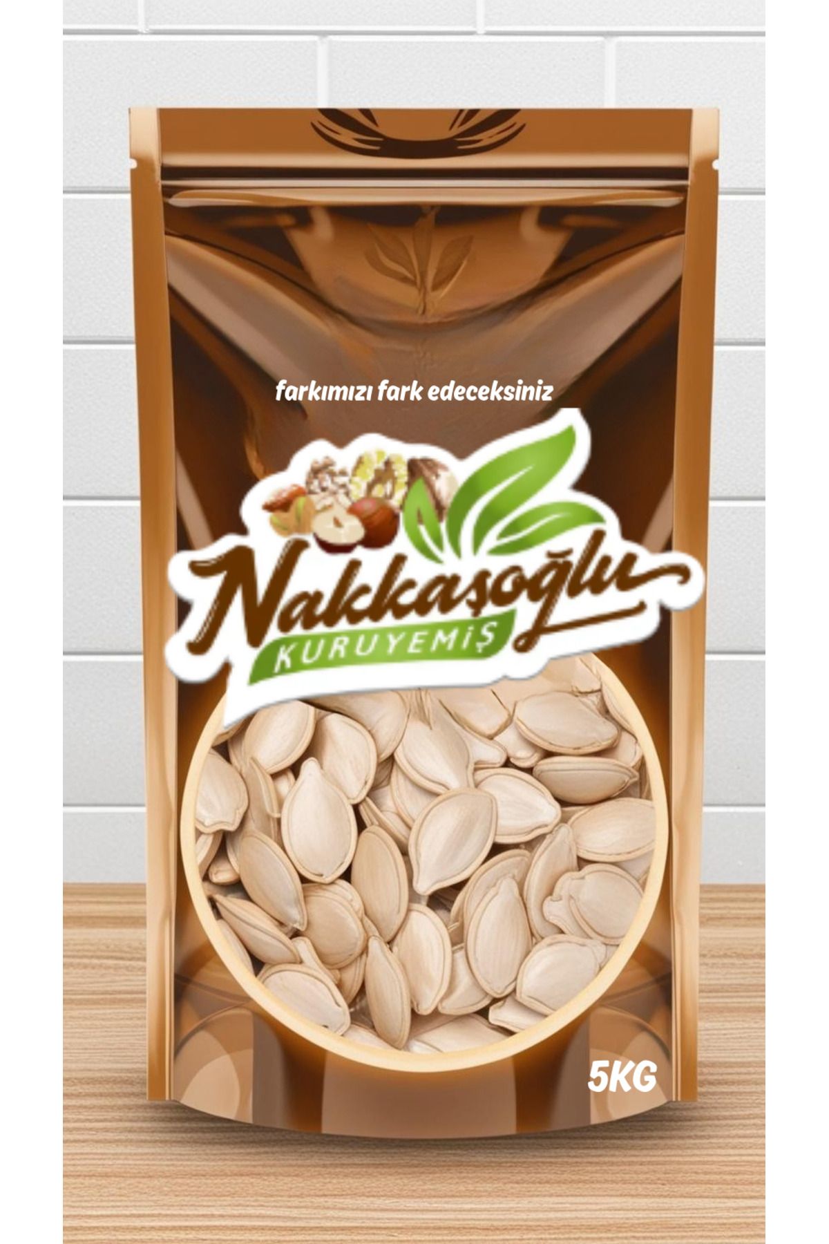 Nakkaşoğlu Kuruyemiş Çiğ Jumbo Kabak Çekirdeği 5KG