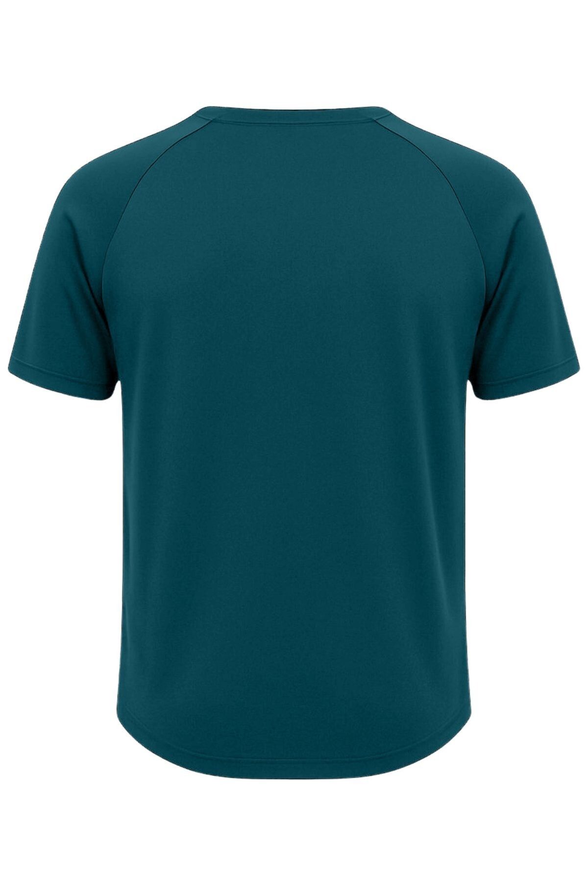 GHASSY CO. Ghassy Co. Erkek Reglan Oval Kesim %100 Pamuk Yumuşak Dokulu Bisiklet Yaka T-shirt