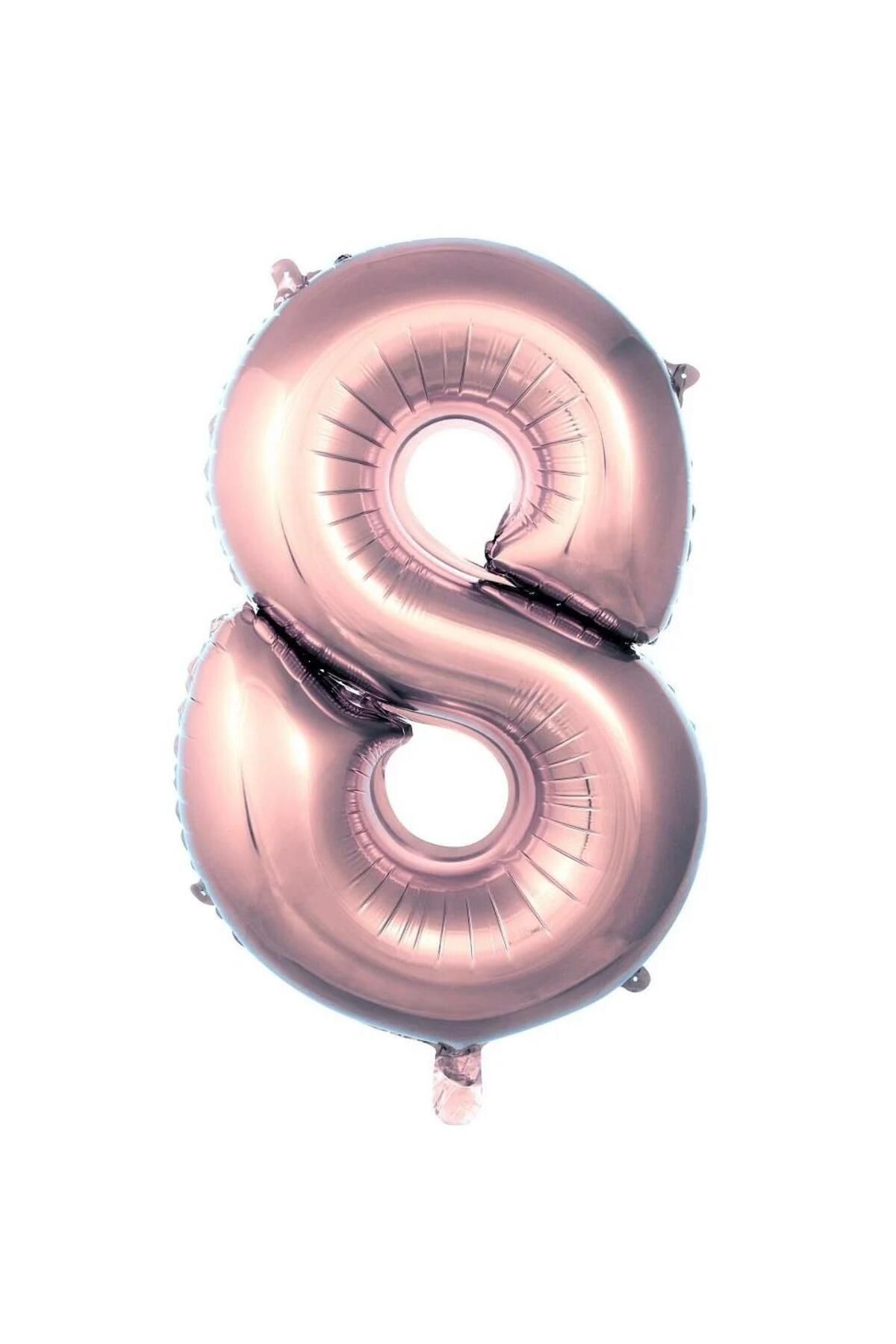 MİNAY 8 RAKAM FOLYO BALON ROSEGOLD RENK 40" 100cm