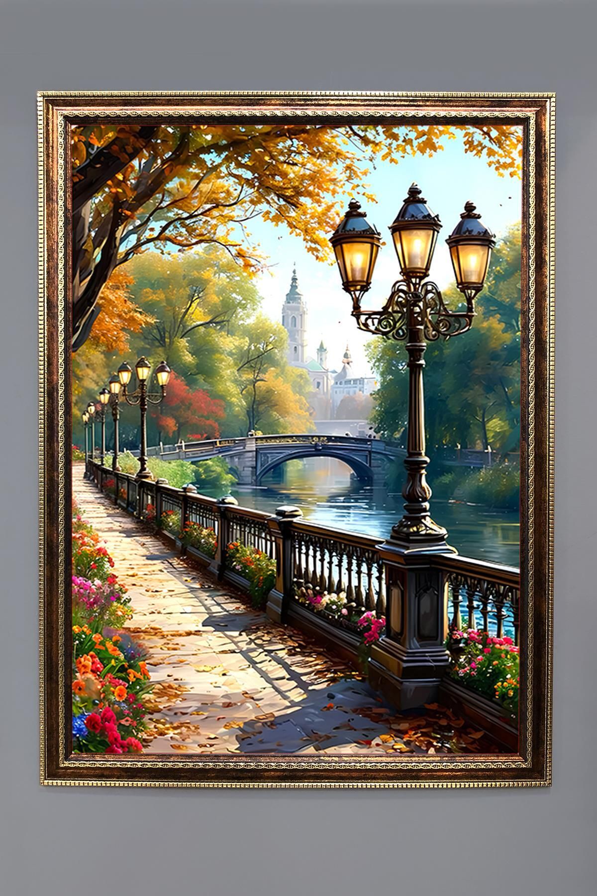 Doruklar Home Collection Doğa ve Manzara Desenli Çerçeveli Duvar Tablosu 50x70cm SERENE04