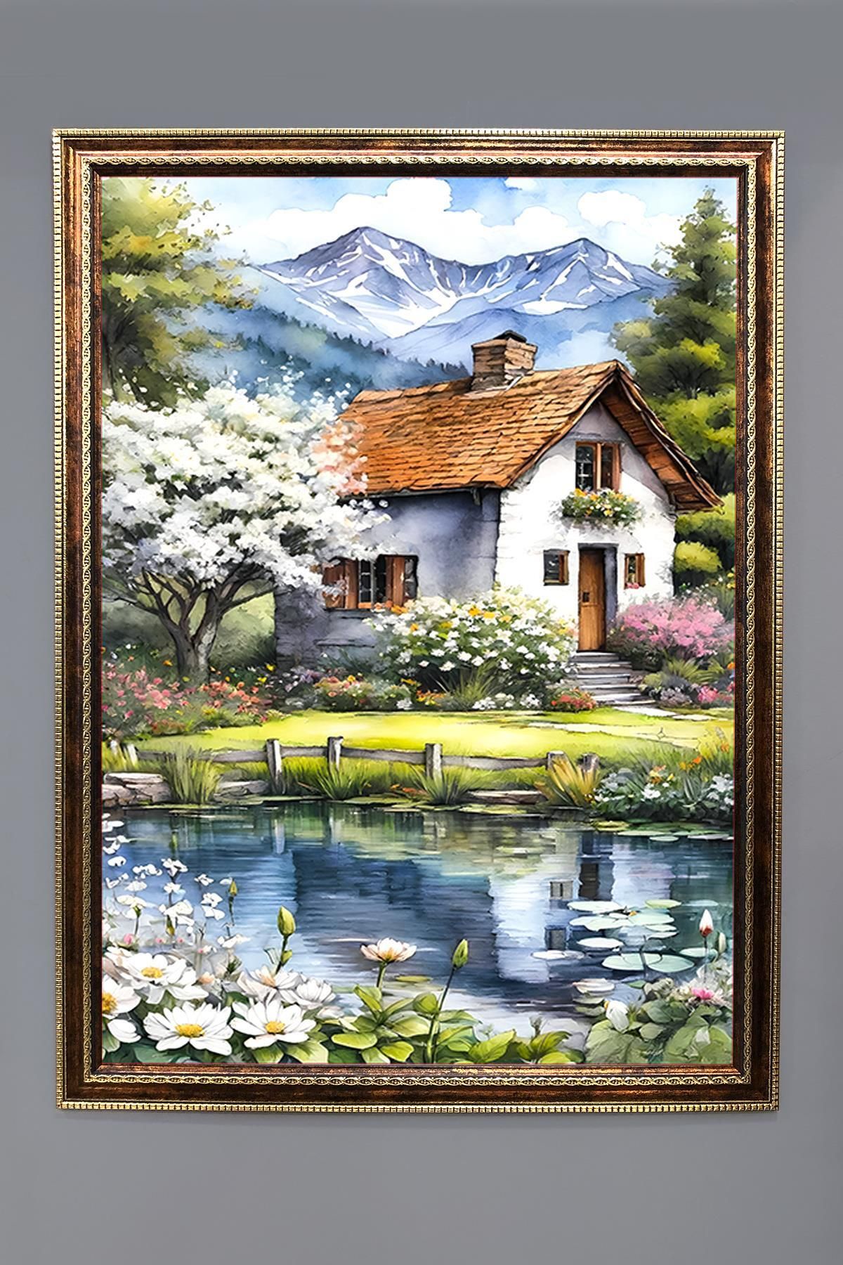 Doruklar Home Collection Doğa ve Manzara Desenli Çerçeveli Duvar Tablosu 50x70cm SERENE11